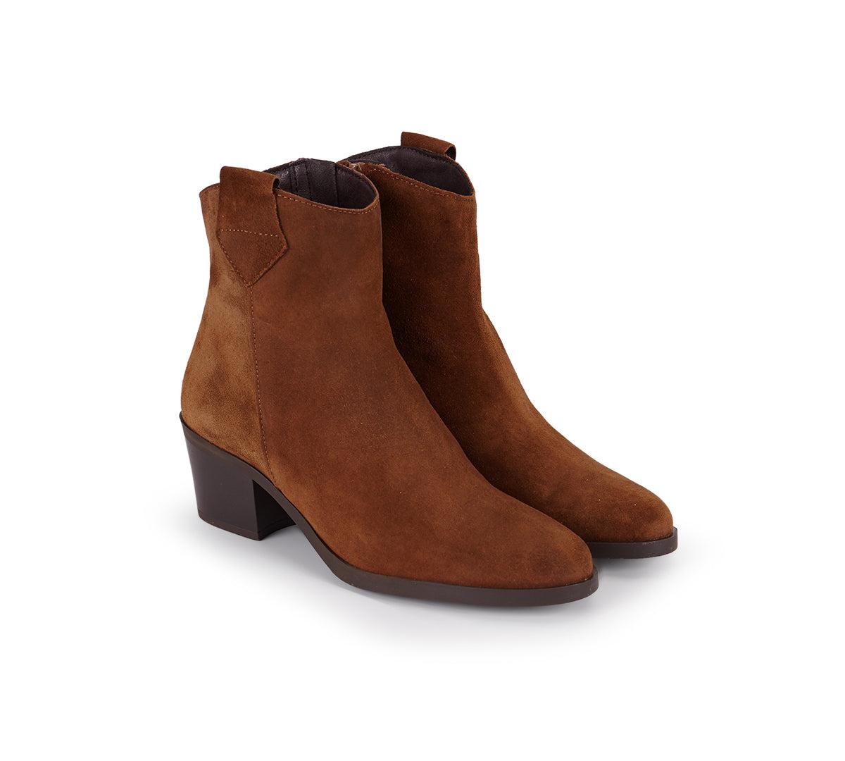 River Chestnut Suede Bootie Product Image