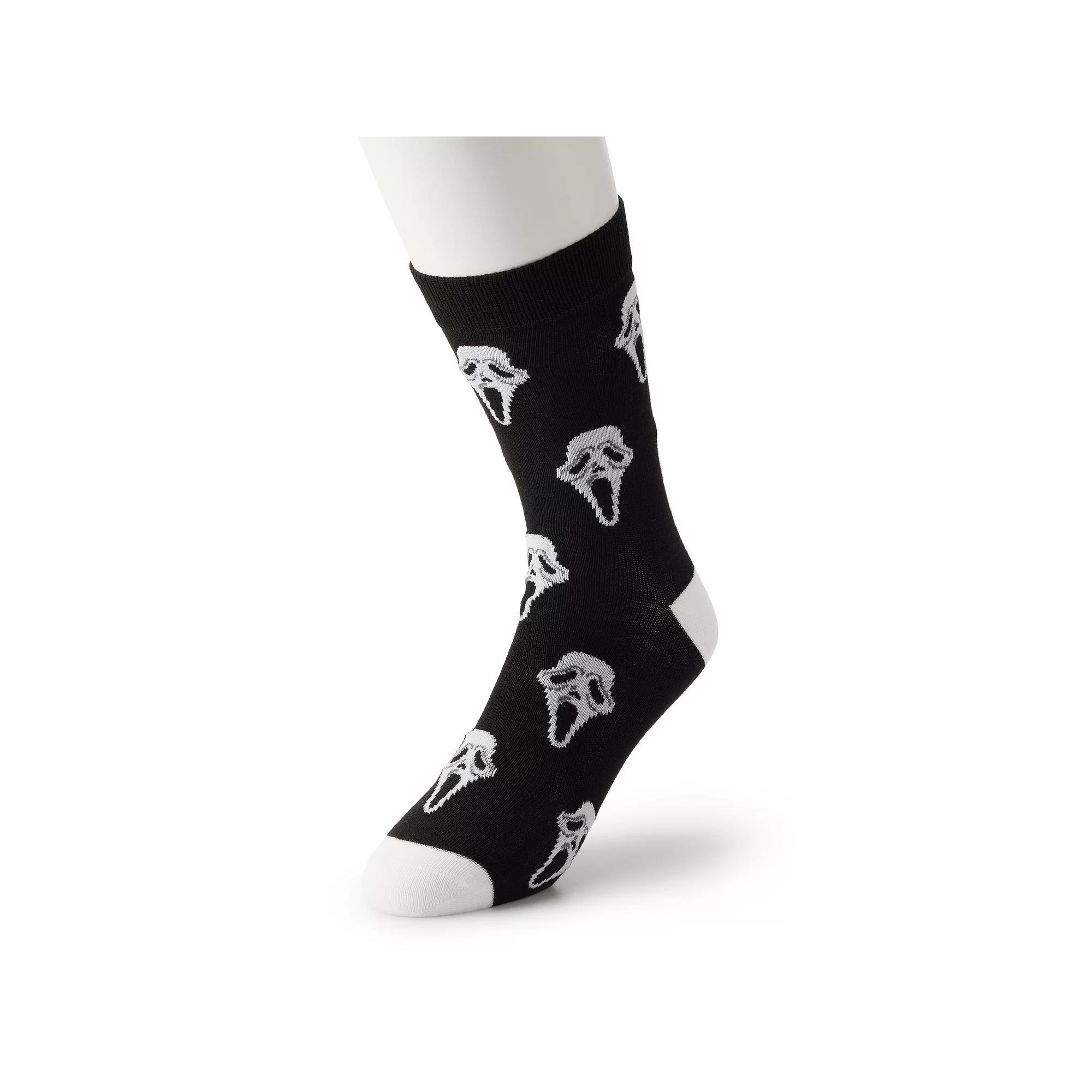 Men's Novelty Crew Socks, Ghostface Product Image