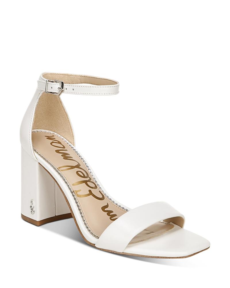 Sam Edelman Daniella Leather Ankle Strap Square Toe Dress Sandals Product Image