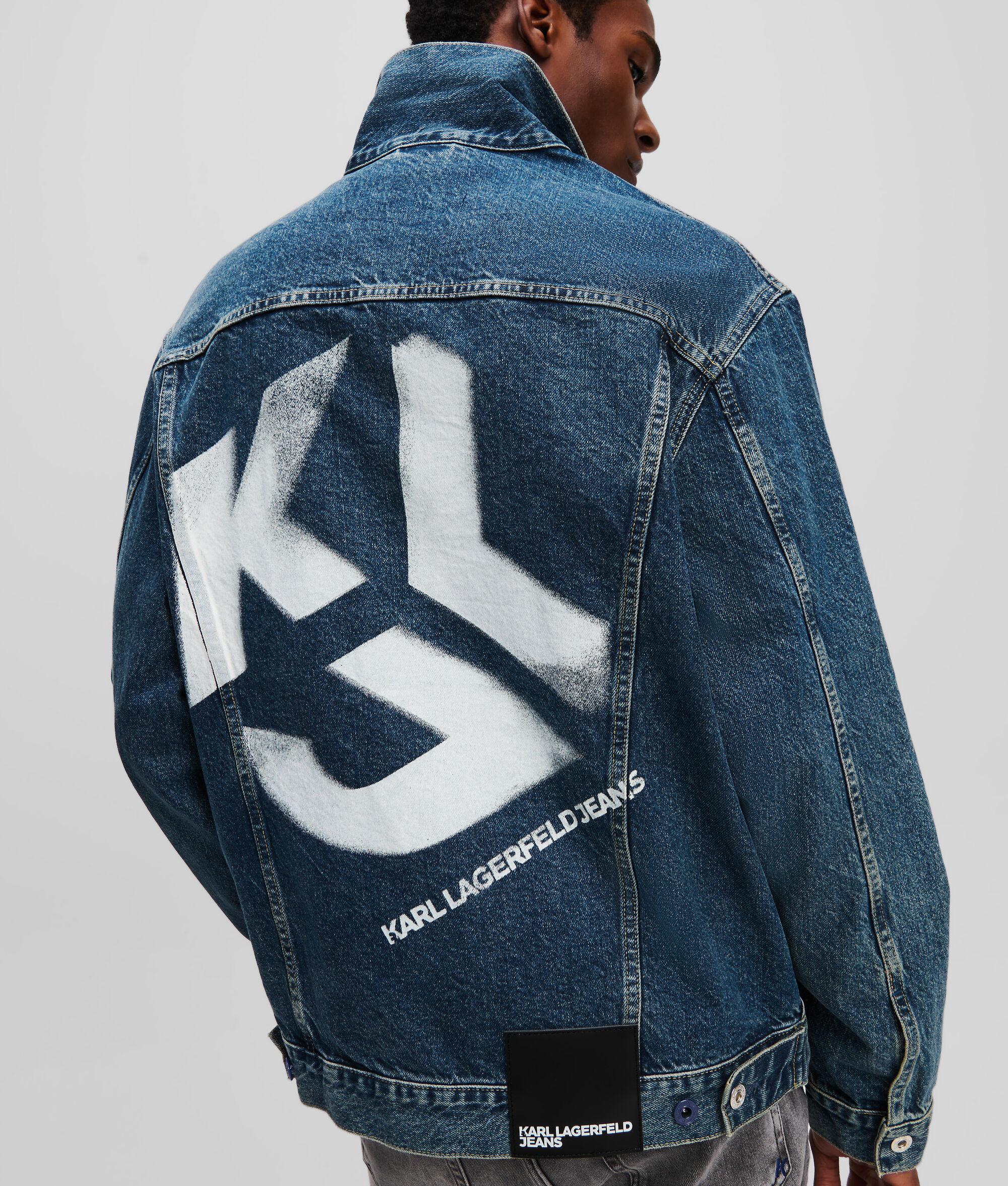 RELAXED-FIT MONOGRAM DENIM JACKET Product Image