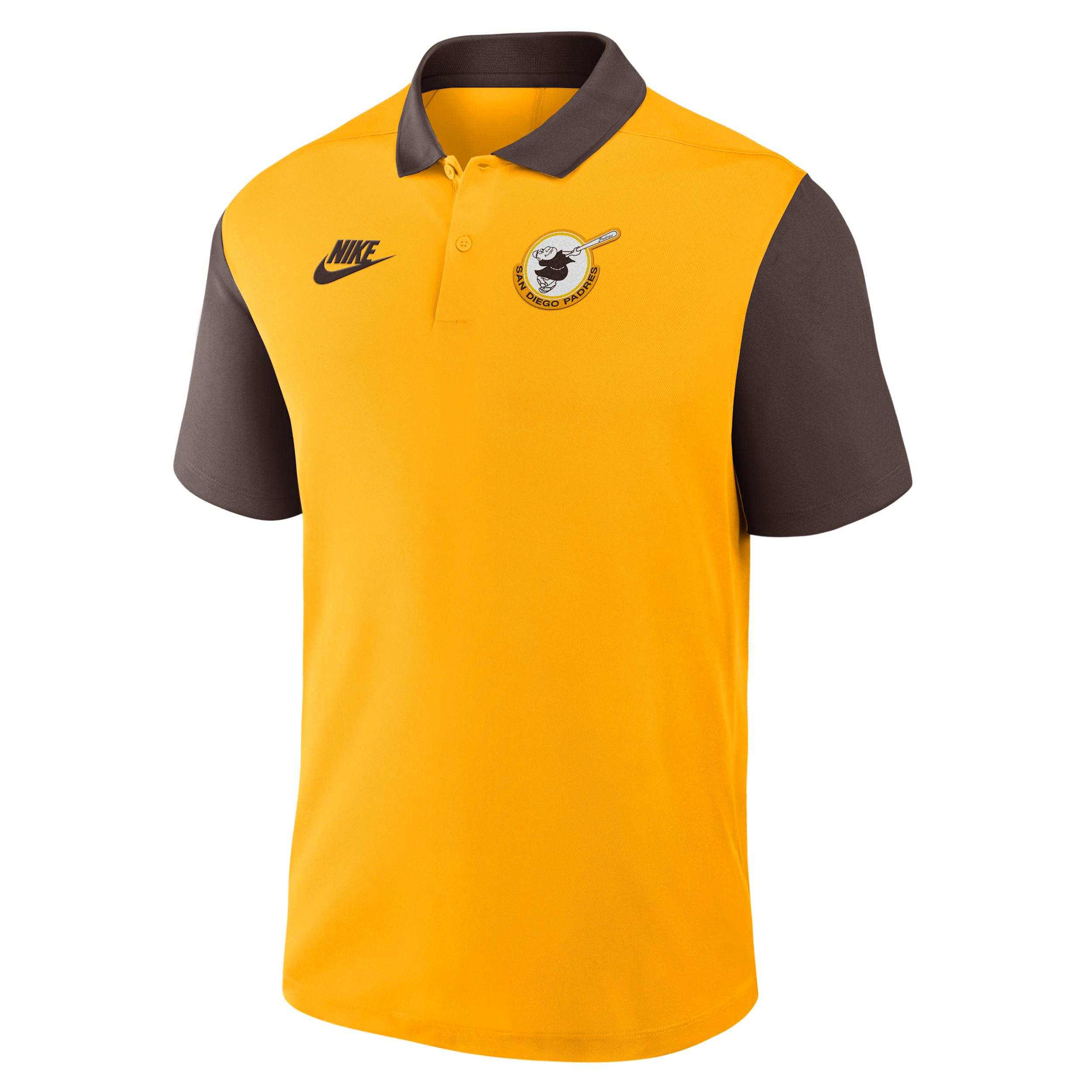 San Diego Padres Cooperstown Victory Nike Mens Dri-FIT MLB Polo | 045819NYSDP-DDZ Product Image