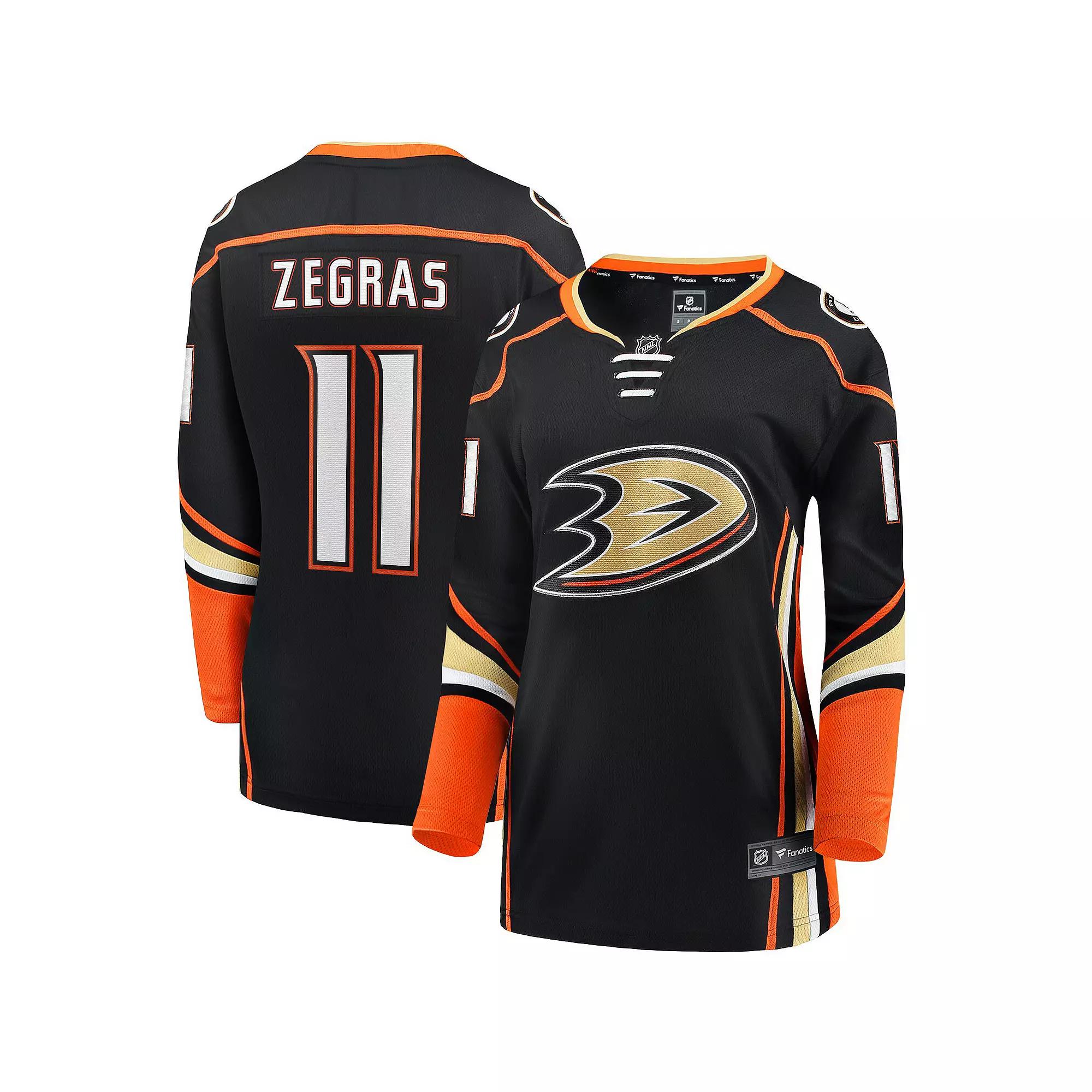 Women's Fanatics Branded Trevor Zegras Black Anaheim Ducks Home Breakaway Player Jersey, Size: 3XL, Dks Black Product Image