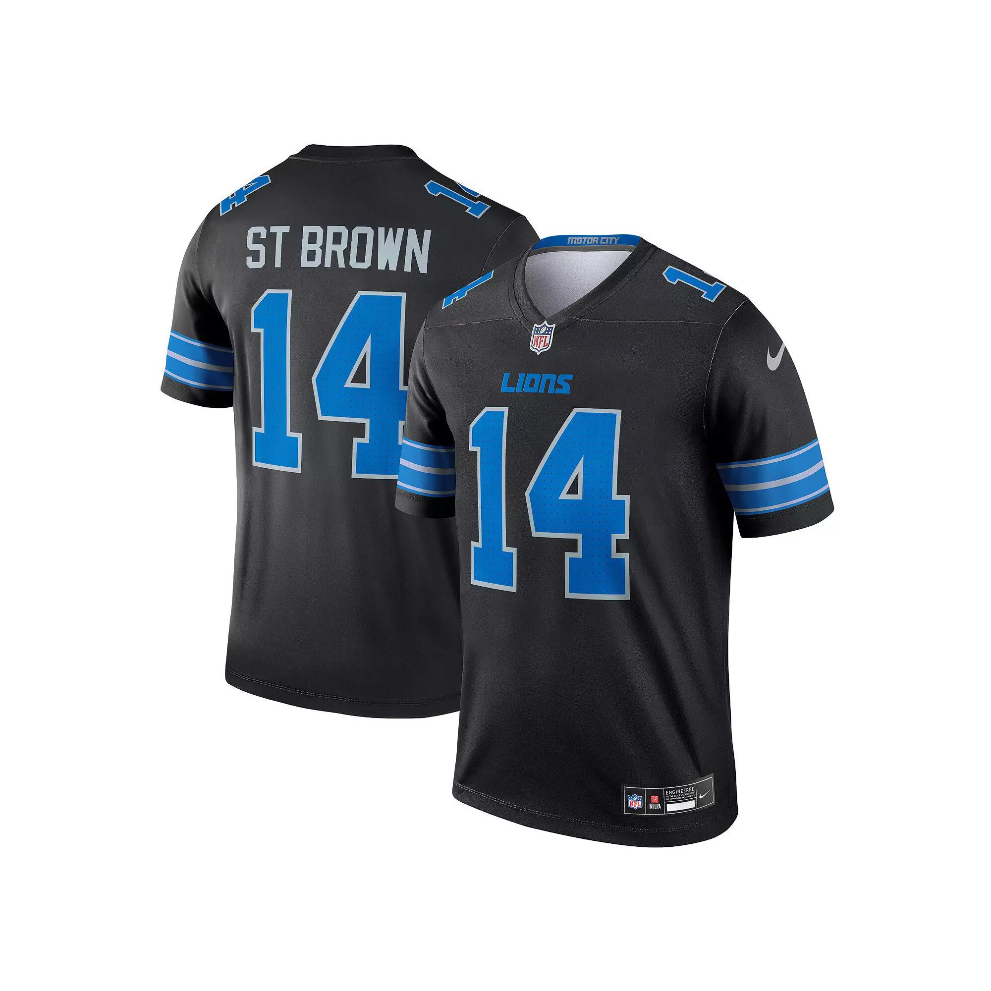 Men's Nike Amon-Ra St. Brown Black Detroit Lions Legend Jersey,  Product Image