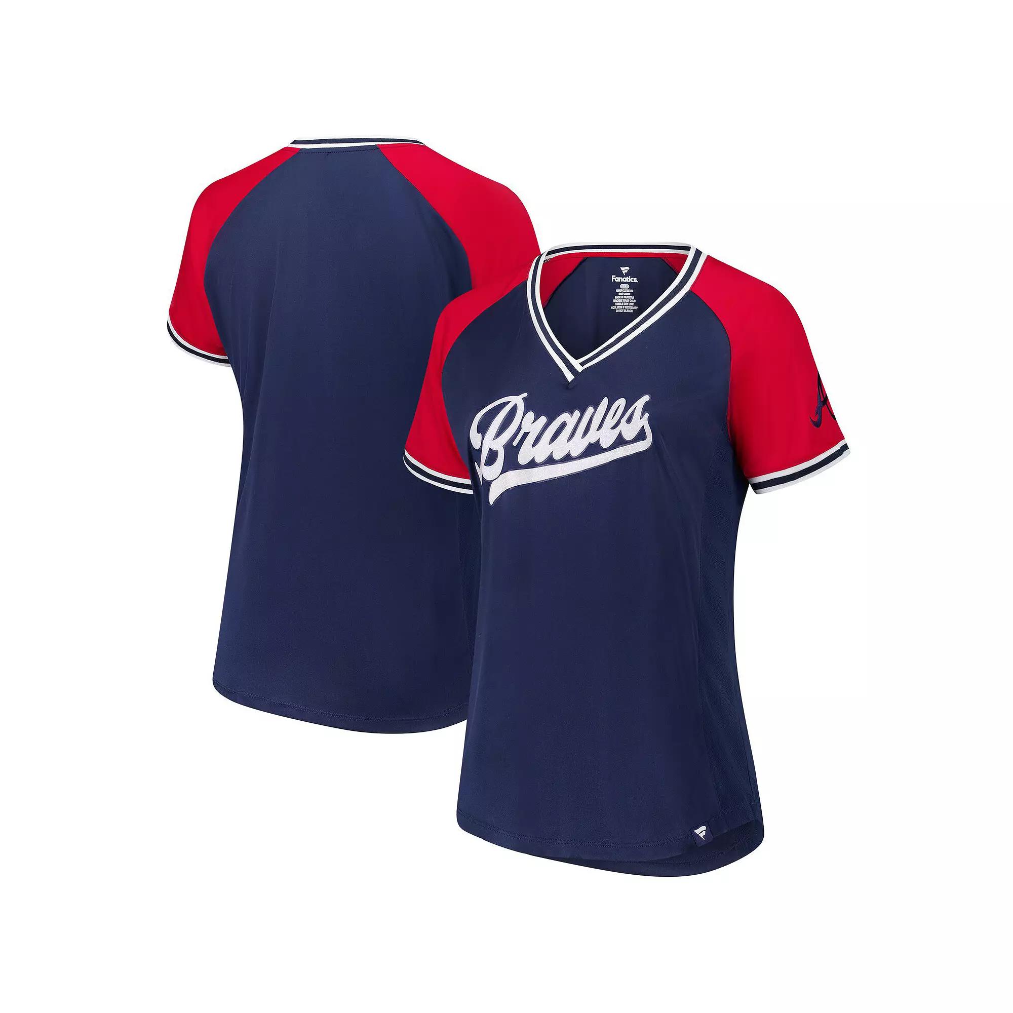 Women's Profile Navy Atlanta Braves Plus  Product Image