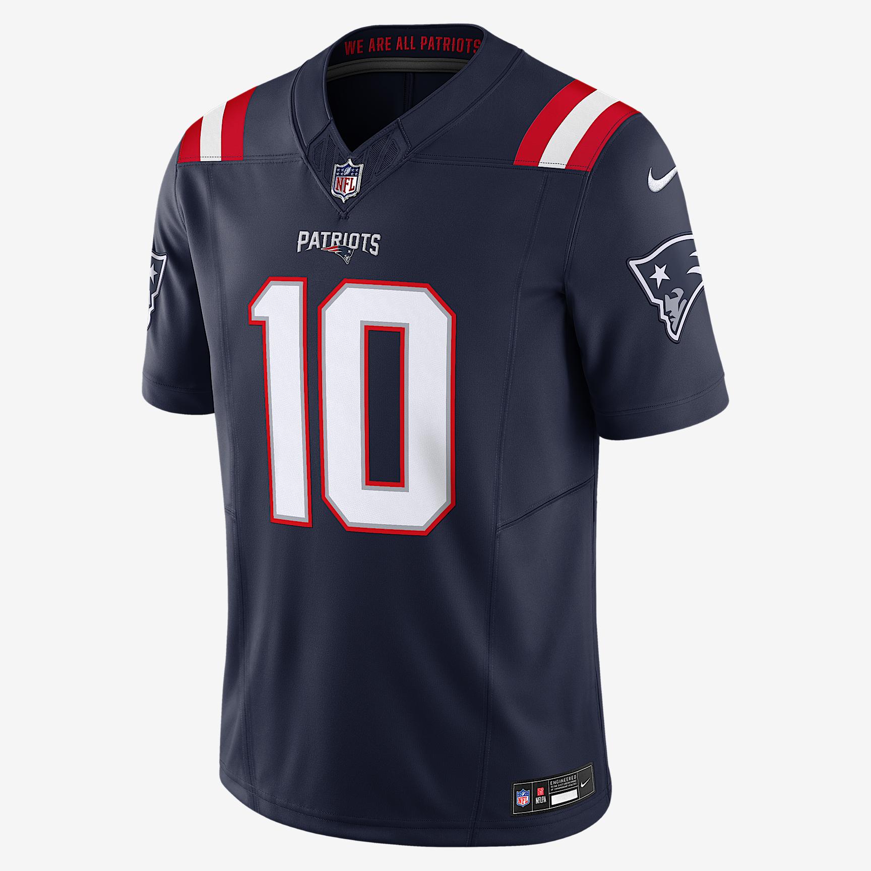 Drake Maye New England Patriots Nike Mens Dri-FIT NFL Limited Jersey | 31NMNPLH8KF-RY6 Product Image