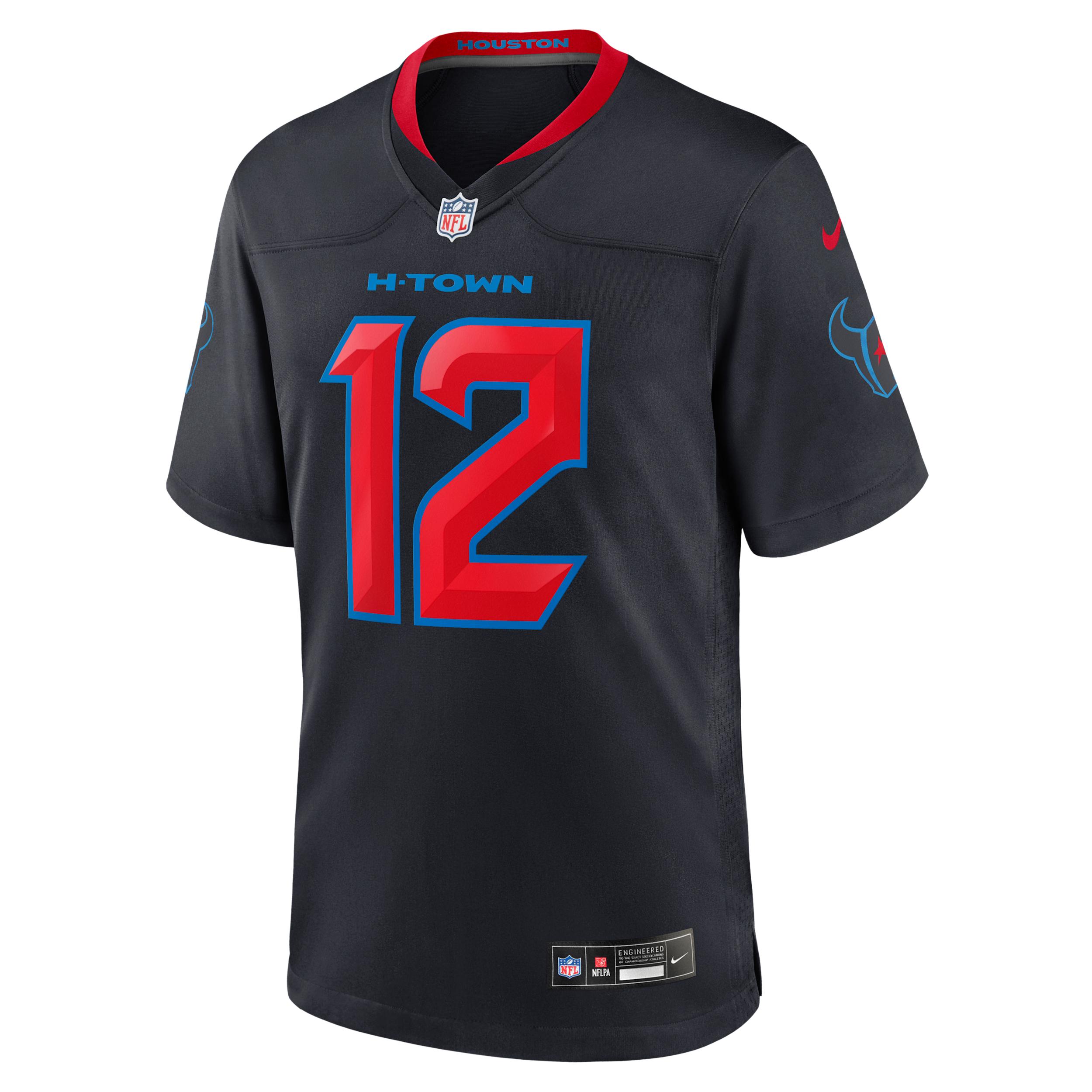 Nico Collins Houston Texans Nike Mens NFL Game Football Jersey | 67NM0B9H9HF-D1F Product Image