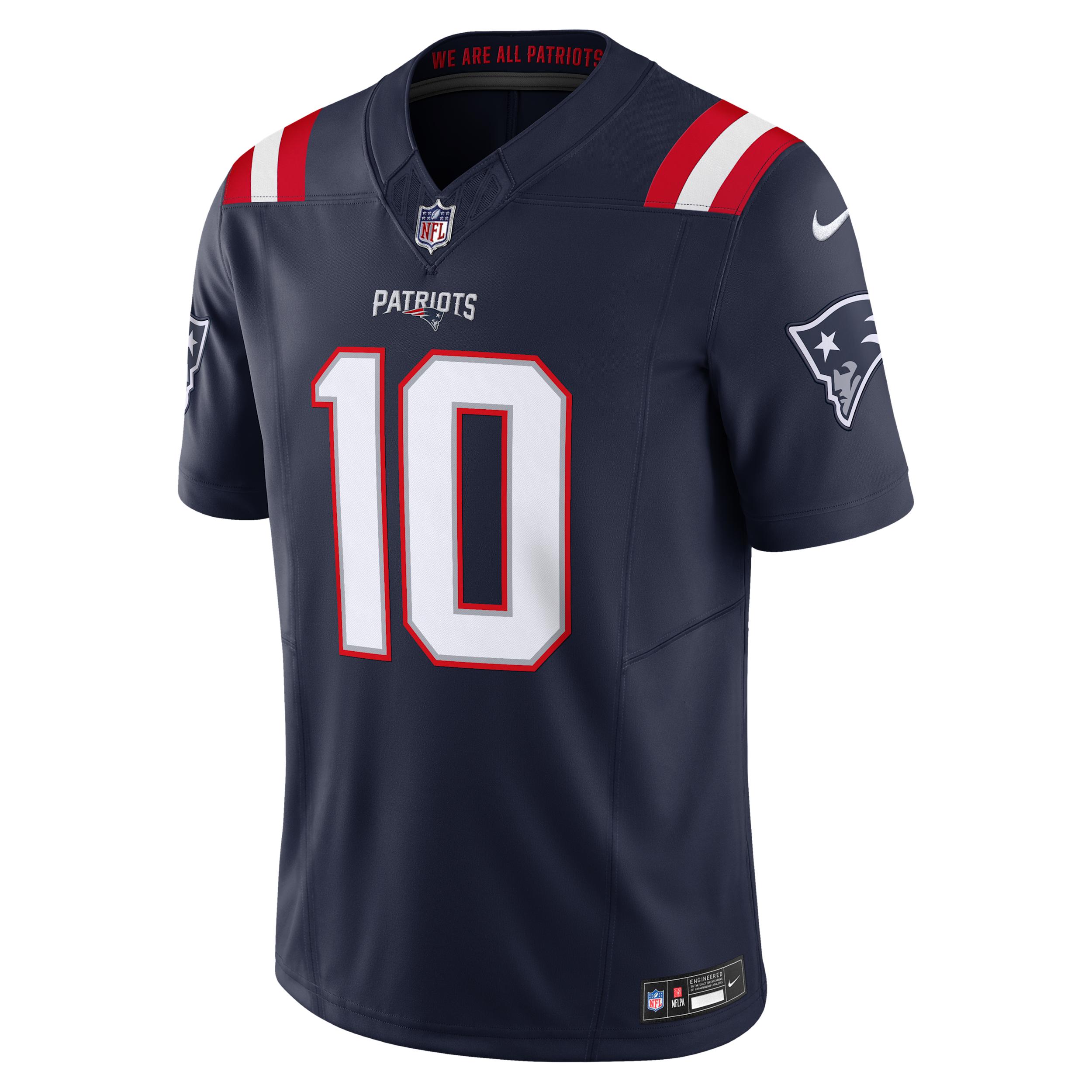 Drake Maye New England Patriots Nike Mens Dri-FIT NFL Limited Jersey | 31NMNPLH8KF-RY6 Product Image