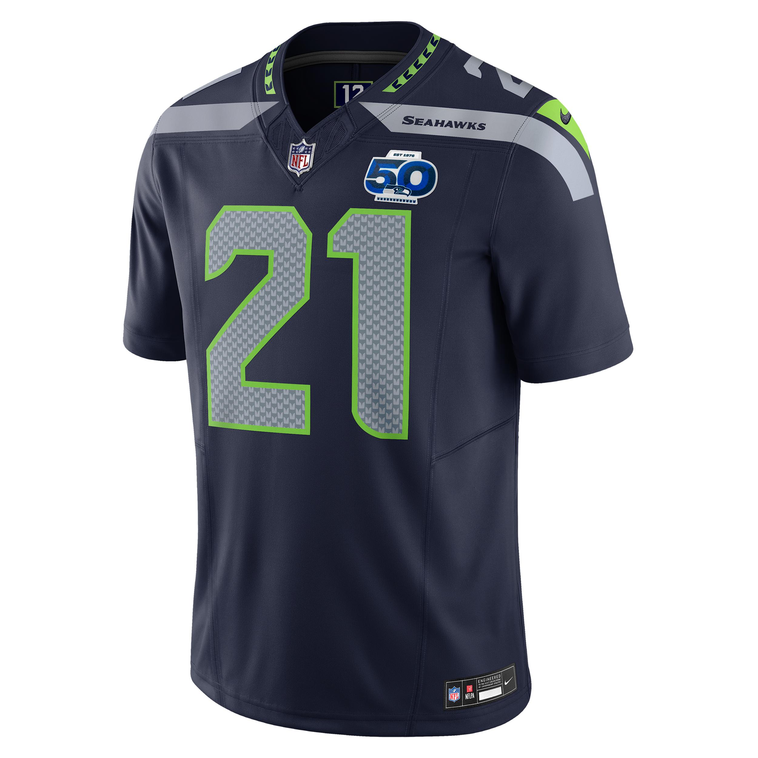 Devon Witherspoon Seattle Seahawks 50th Anniversary Nike Mens Dri-FIT NFL Limited Jersey | 31NMSSLH78F-1R5 Product Image