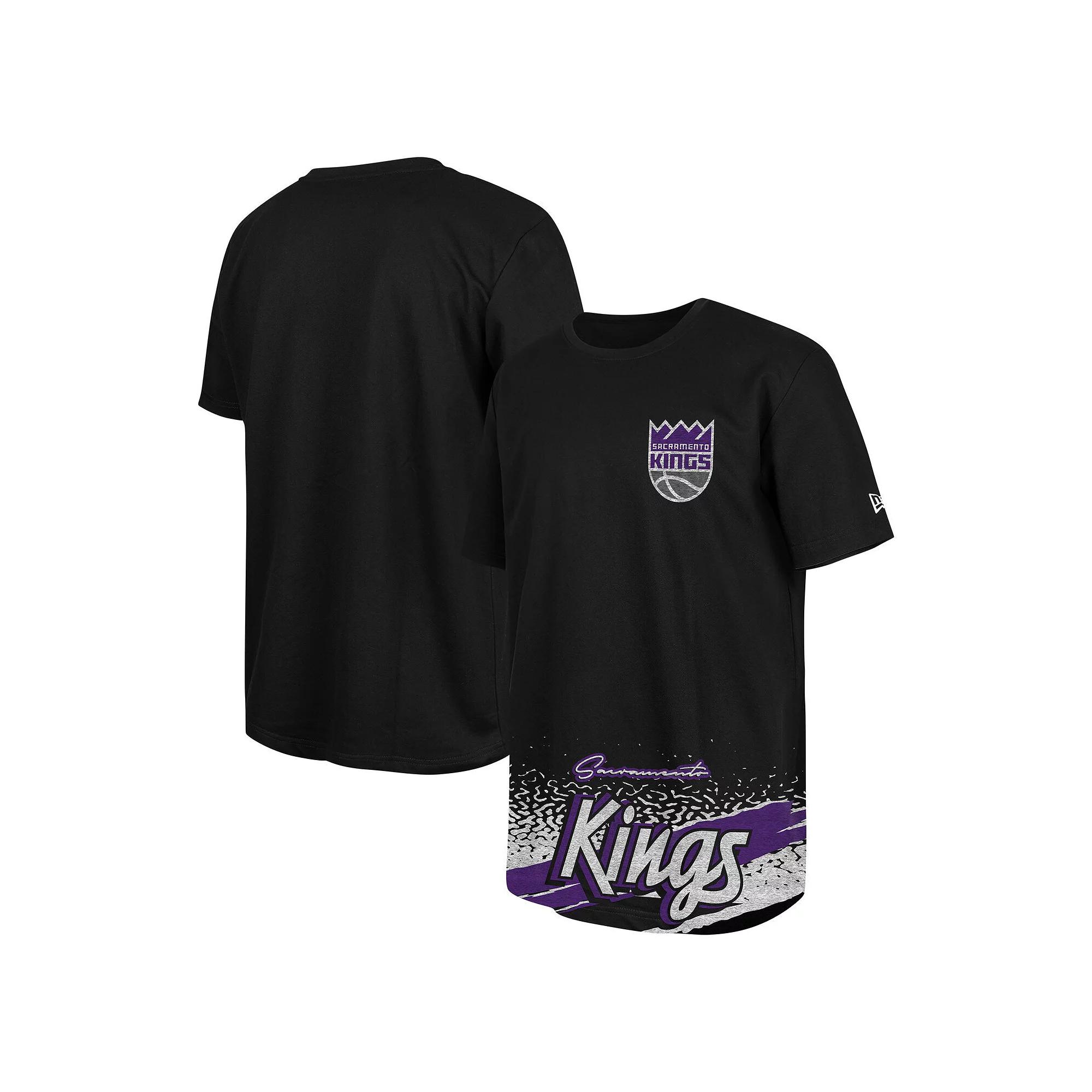 Men's New Era Black Sacramento Kings Sport Classic T-Shirt, Size: Small, Kng Black Product Image