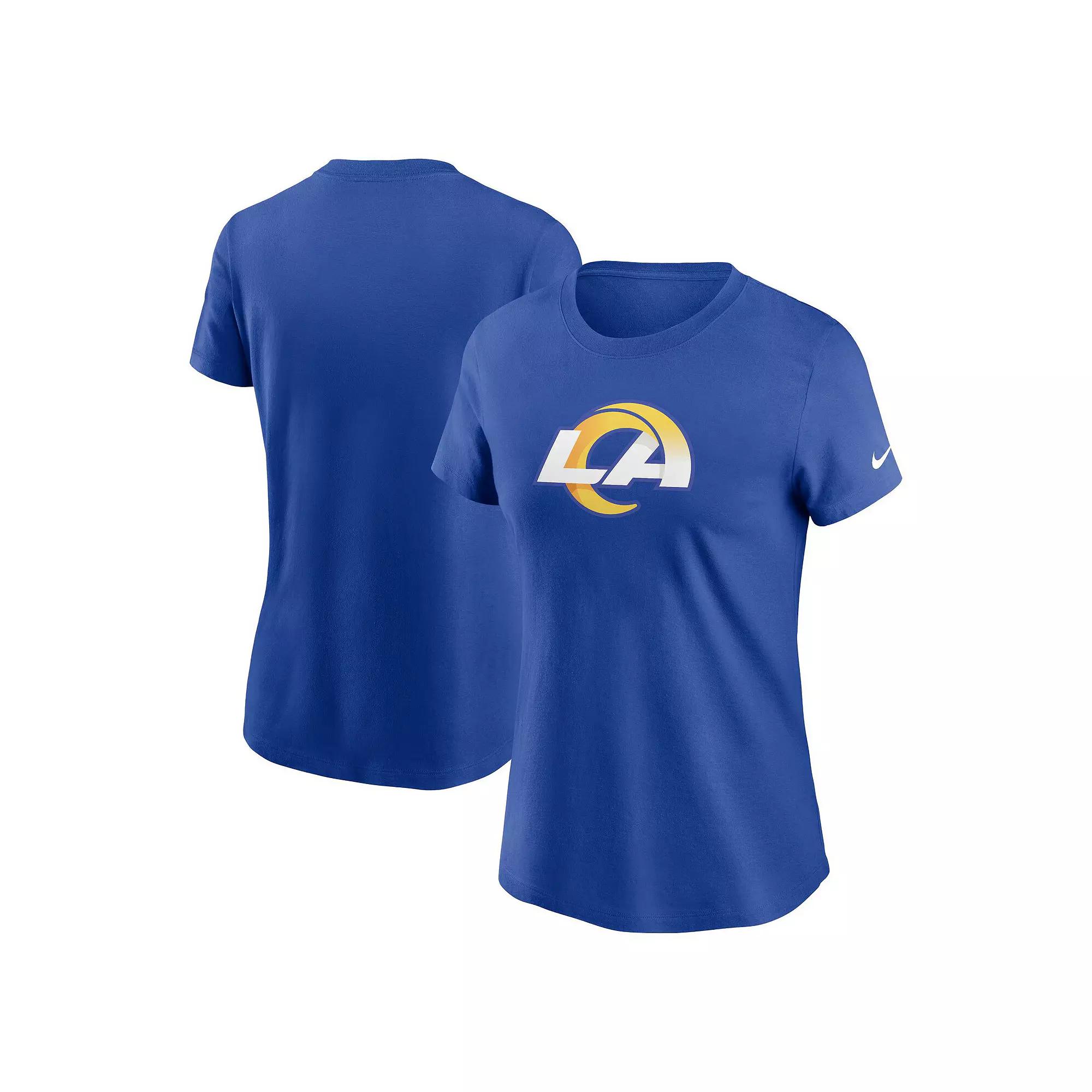 Women's Nike Royal Los Angeles Rams Primary Logo T-Shirt,  Product Image
