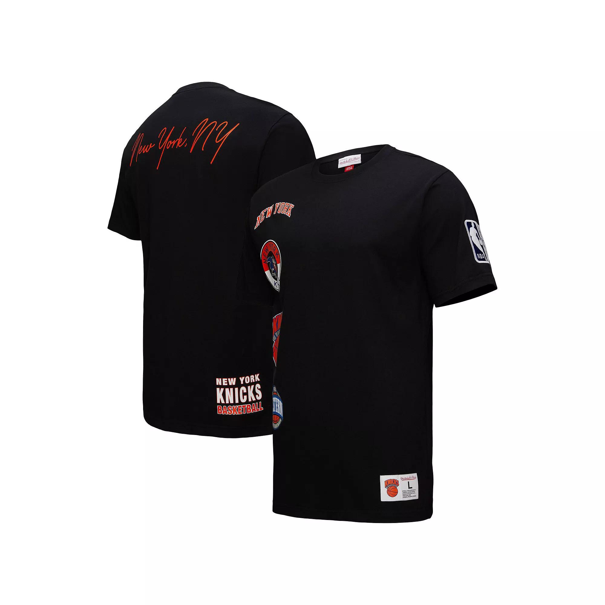 Men's Black New York Knicks Black Out Collection Vintage Premium T-Shirt, Size: Small Product Image
