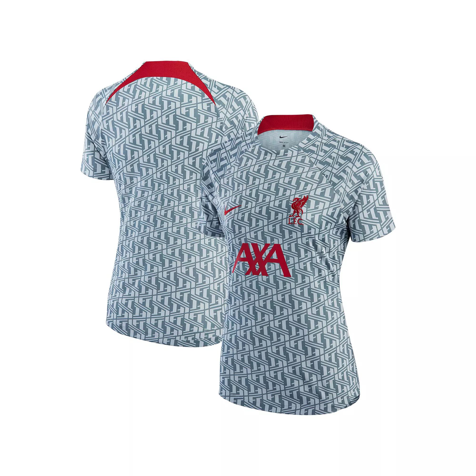 Women's Nike Gray Liverpool 2022/23 Pre-Match Raglan Performance Top, Size: XS, Lvp Grey Product Image