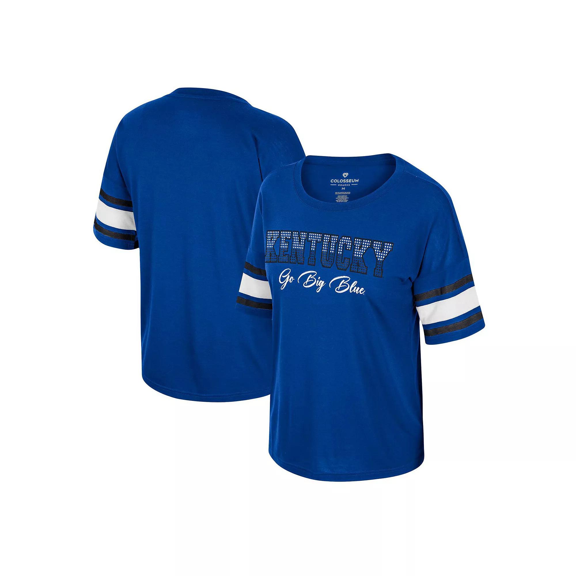Women's Colosseum Royal Kentucky Wildcats I'm Gliding Here Rhinestone T-Shirt,  Product Image