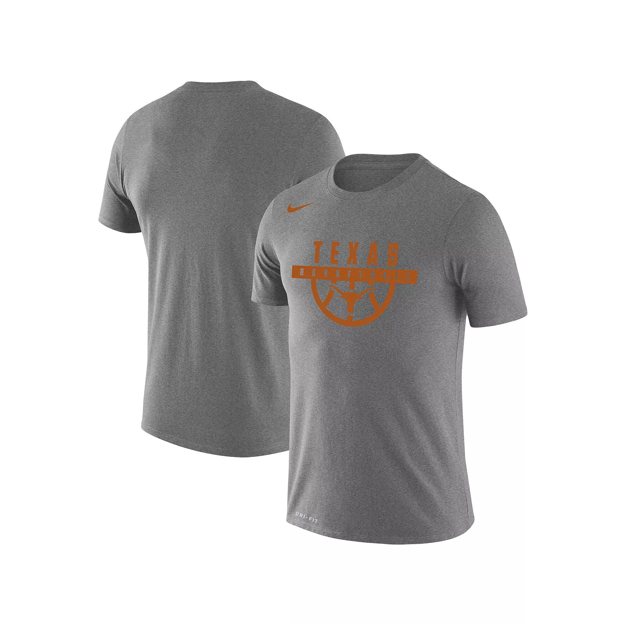 Men's Nike Gray Texas Longhorns Basketball Drop Legend Performance T-Shirt, Size: XL, Grey Product Image