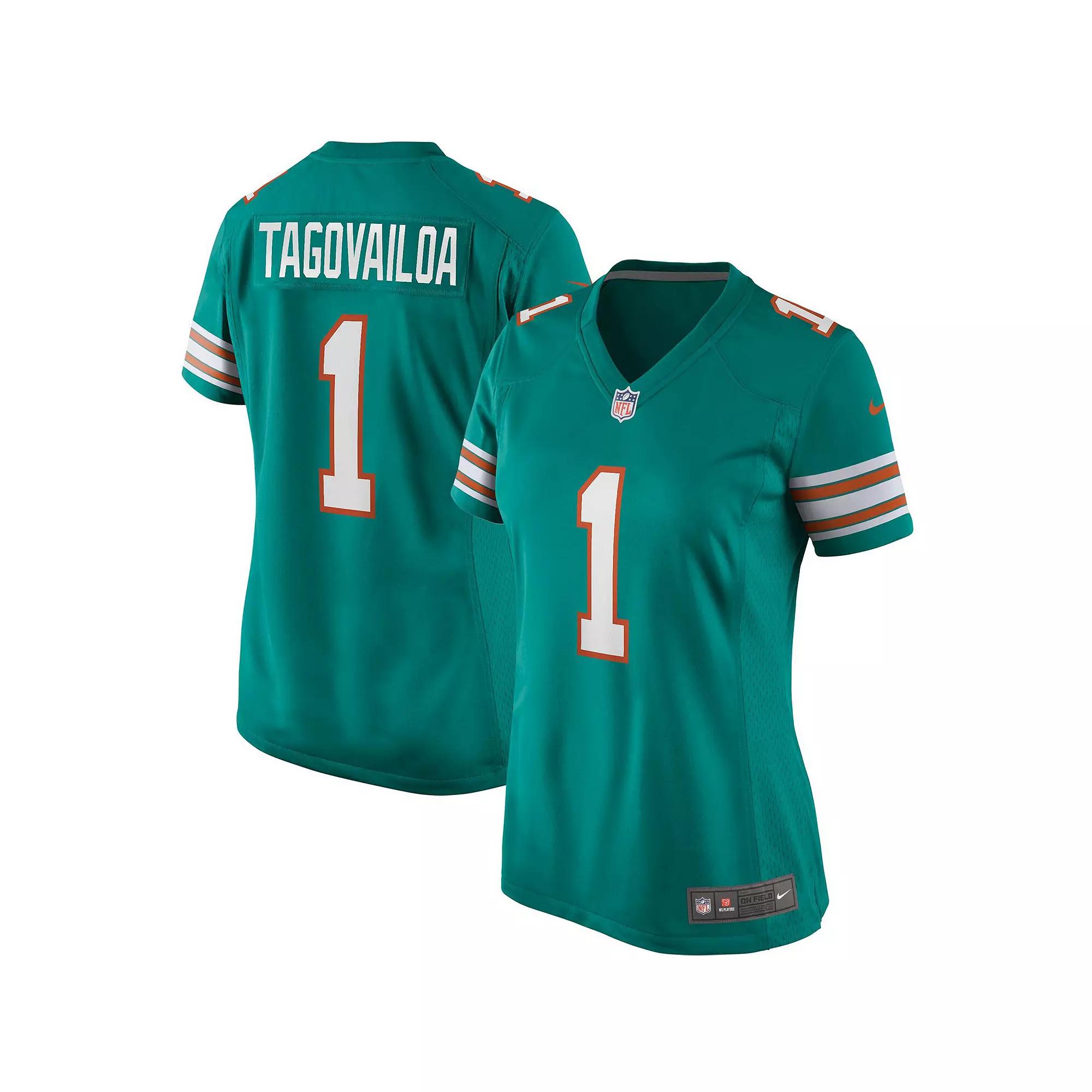 Women's Nike Tua Tagovailoa Aqua Miami Dolphins Alternate Game Jersey,  Product Image