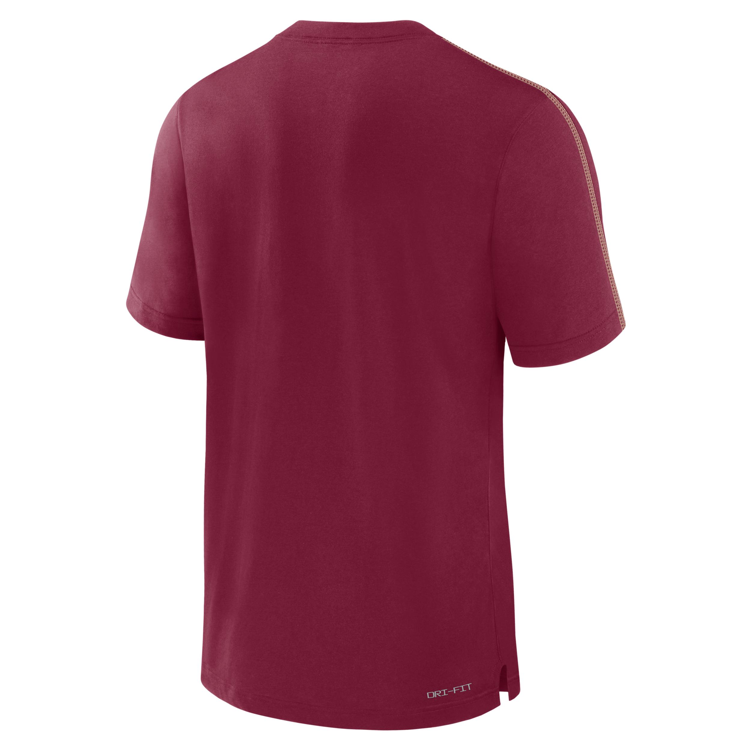 Men's Nike Heather Maroon Houston Texans Rewind Logo Tri-Blend T-Shirt,  Product Image