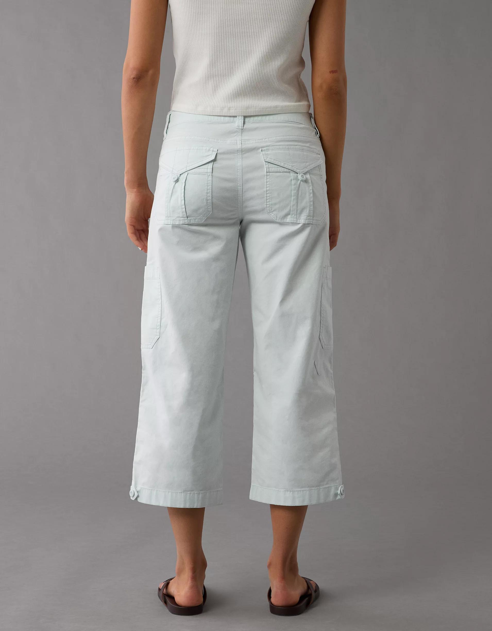 AE Stretch Low-Rise Straight Crop Pant Product Image
