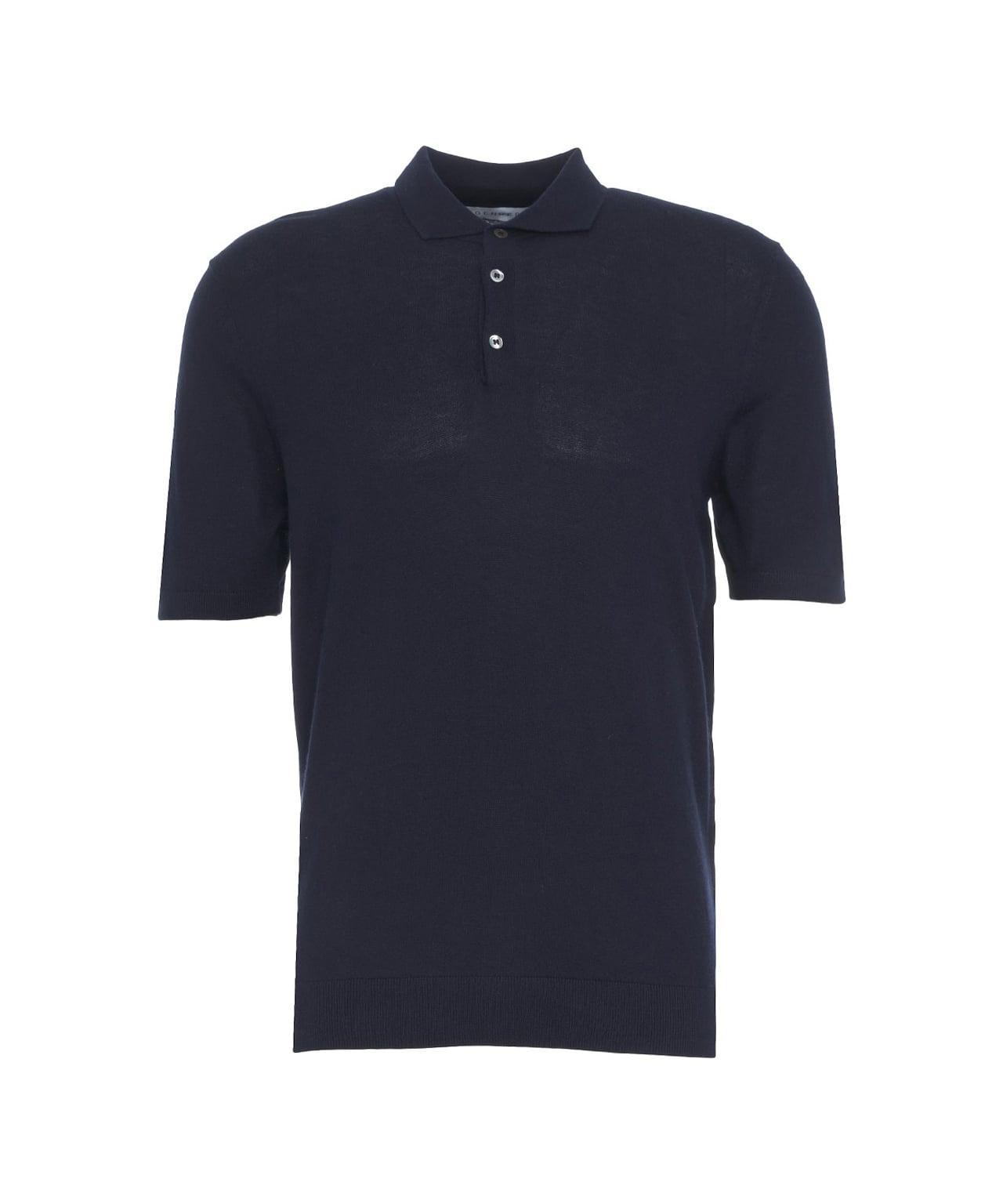 Silk blend polo shirt Product Image