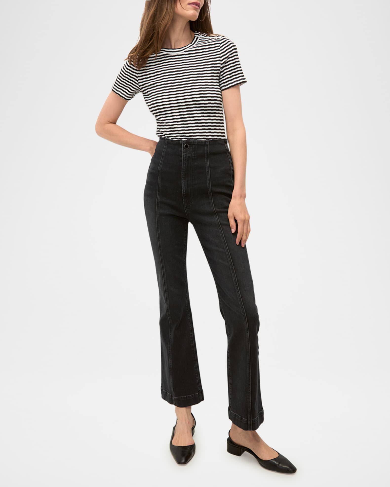 Carson High-Rise Ankle Flare Jeans Product Image