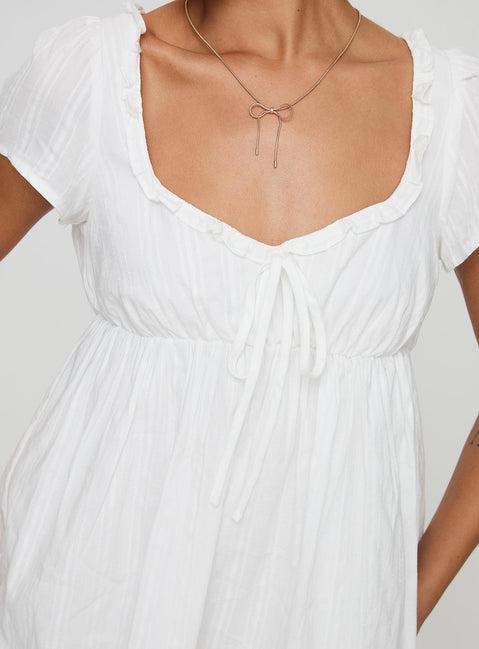 Monsterrat Mini Dress White Product Image