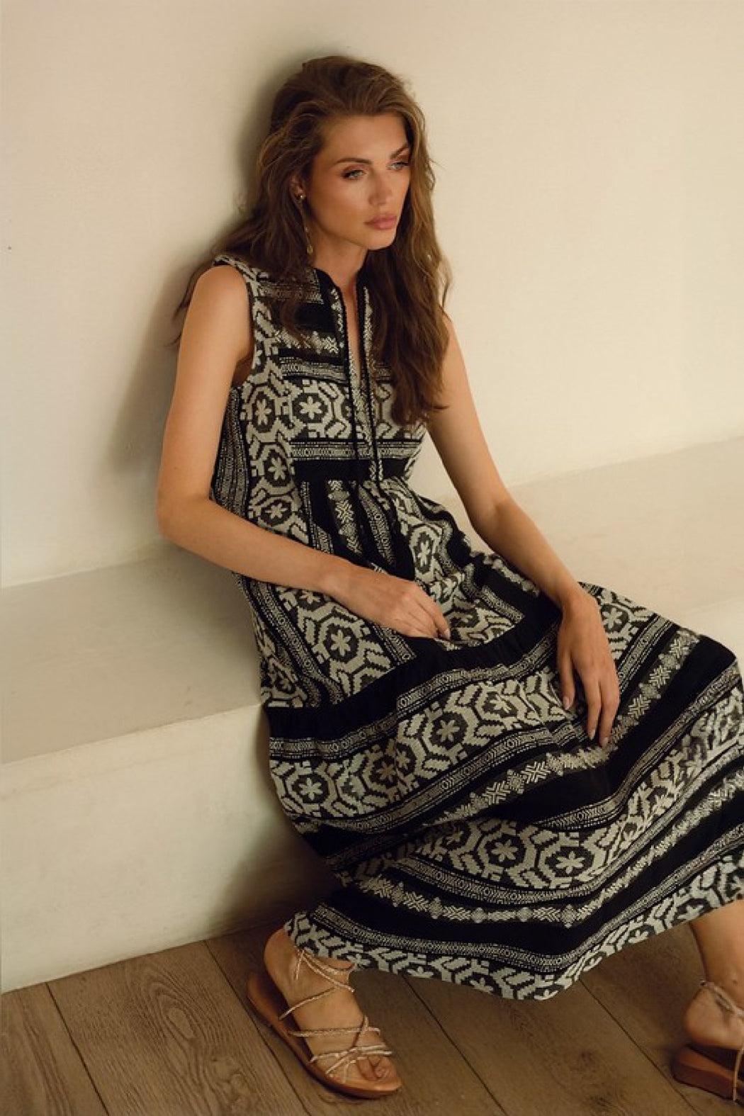 Harlow Black Pocketed Dress Product Image