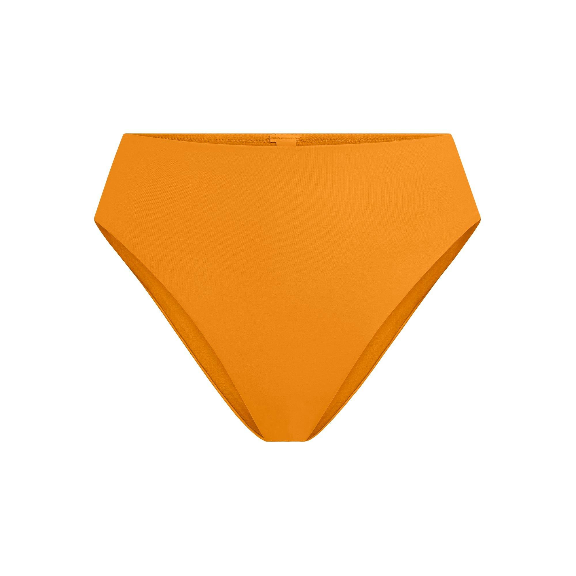 SIGNATURE SWIM HIGH-WAISTED BIKINI BOTTOM | TANGERINE Product Image
