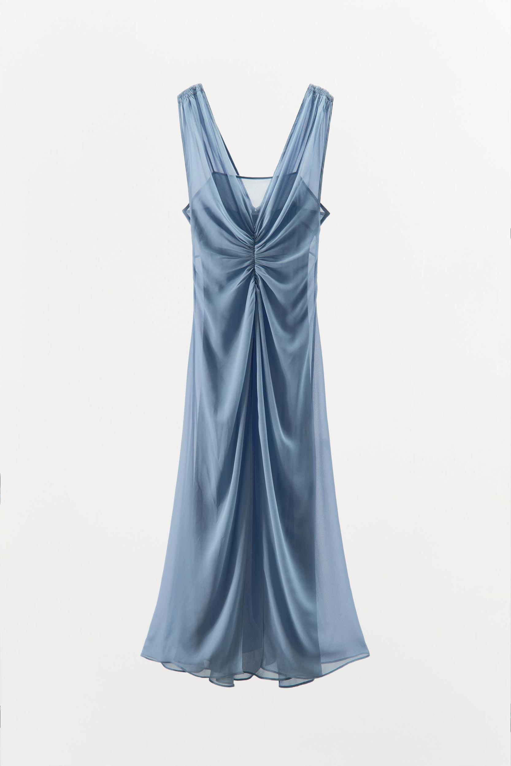 GEORGETTE DRAPED DRESS Product Image