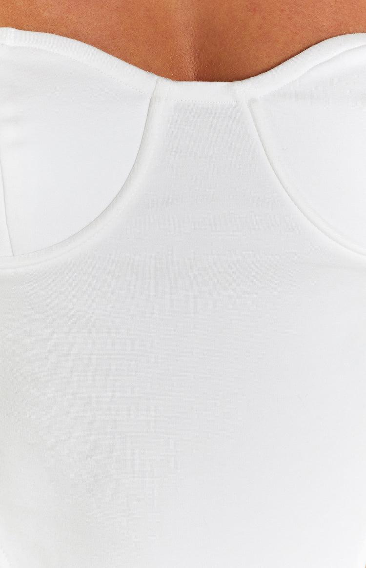 Juni White Strapless Top Product Image