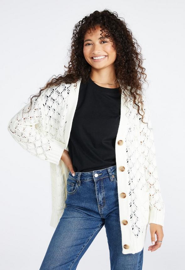 JustFab Margaux Platform Loafer Pump Womens Black/ White Size 8.5 Product Image