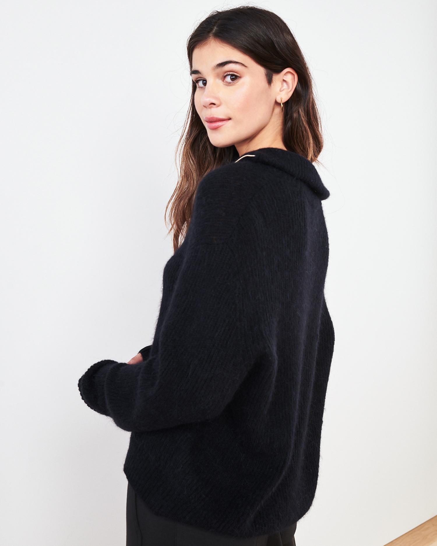 Quince | Women's Alpaca Quarter Zip Sweaters Size XS Product Image