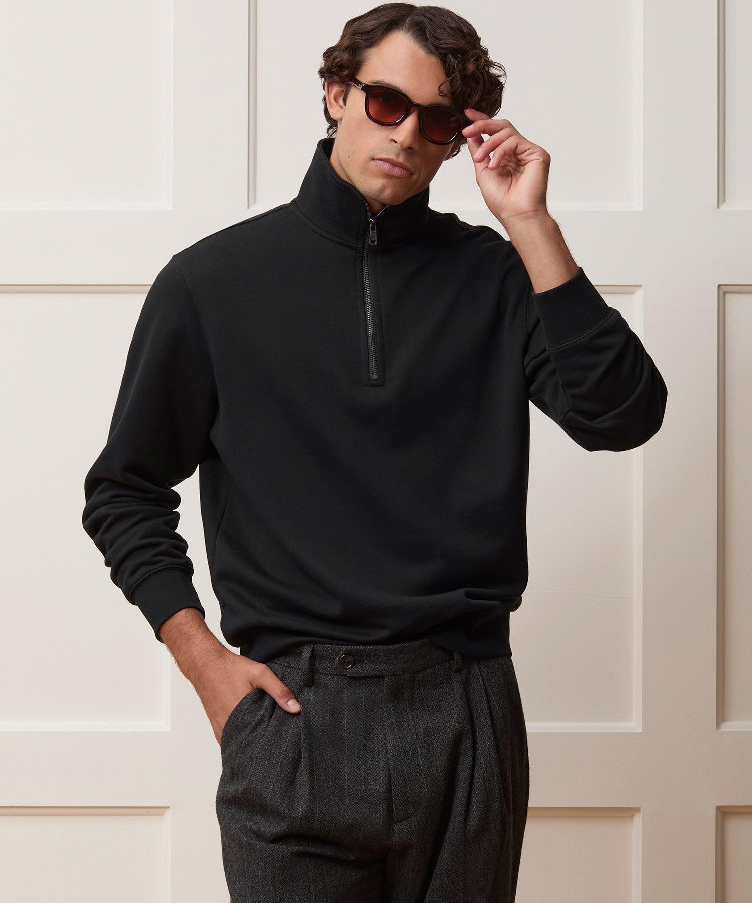 Portuguese Terry Quarter-Zip Sweatshirt Product Image
