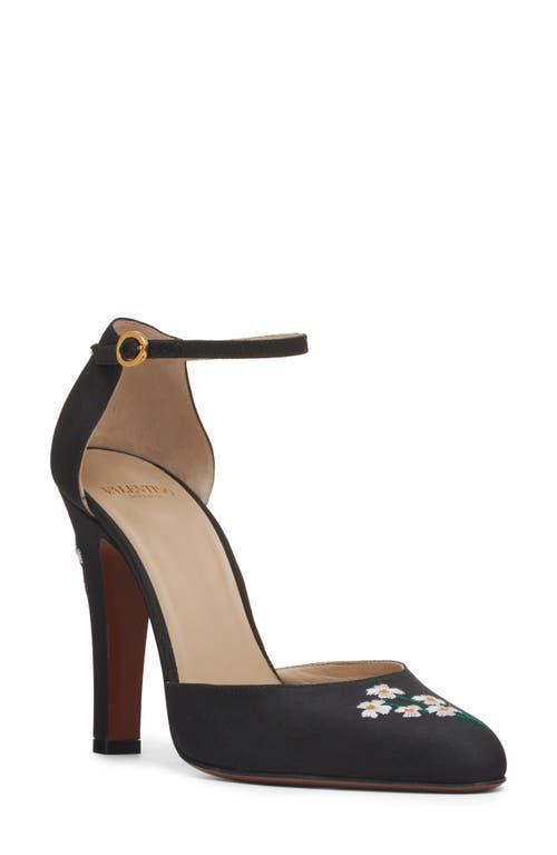 VALENTINO GARAVANI Black Fabric Hi Dolly Pumps Product Image