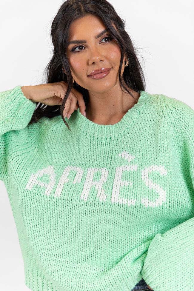 Apres Party Green Sweater Product Image