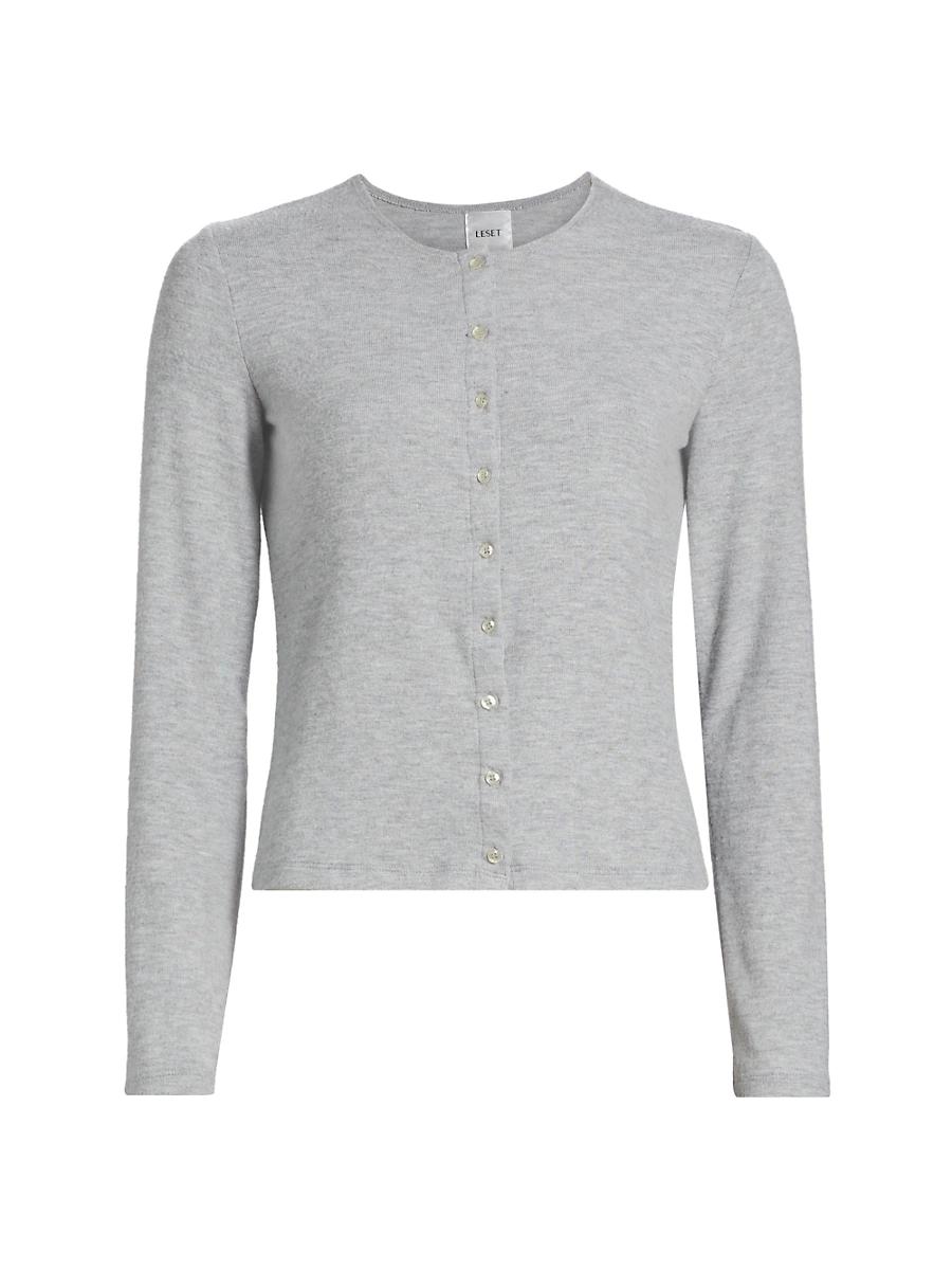 Womens Lauren Classic Knit Crop Cardigan Product Image
