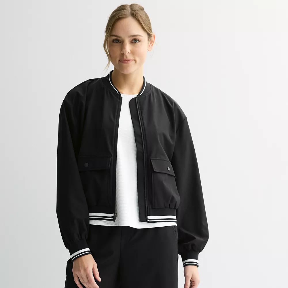 Women's Tek Gear® Sport Gear Woven Bomber Jacket,  Product Image