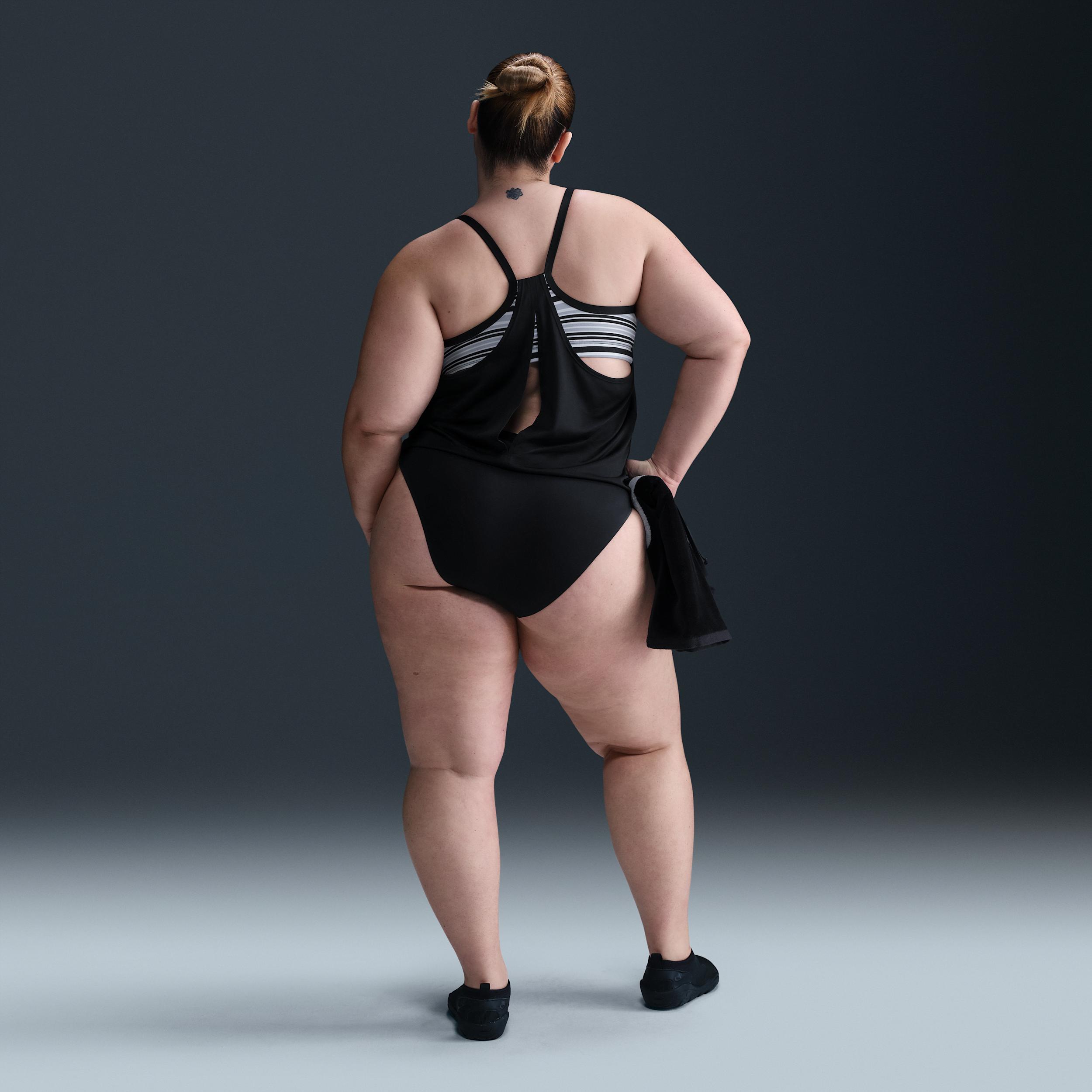 Nike Womens Swim Layered Tank Topini (Extended Sizing) | NESSF341-001 Product Image