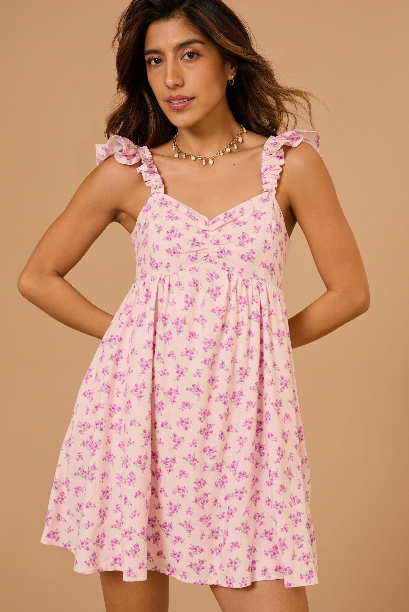 Amy Floral Mini Dress Product Image
