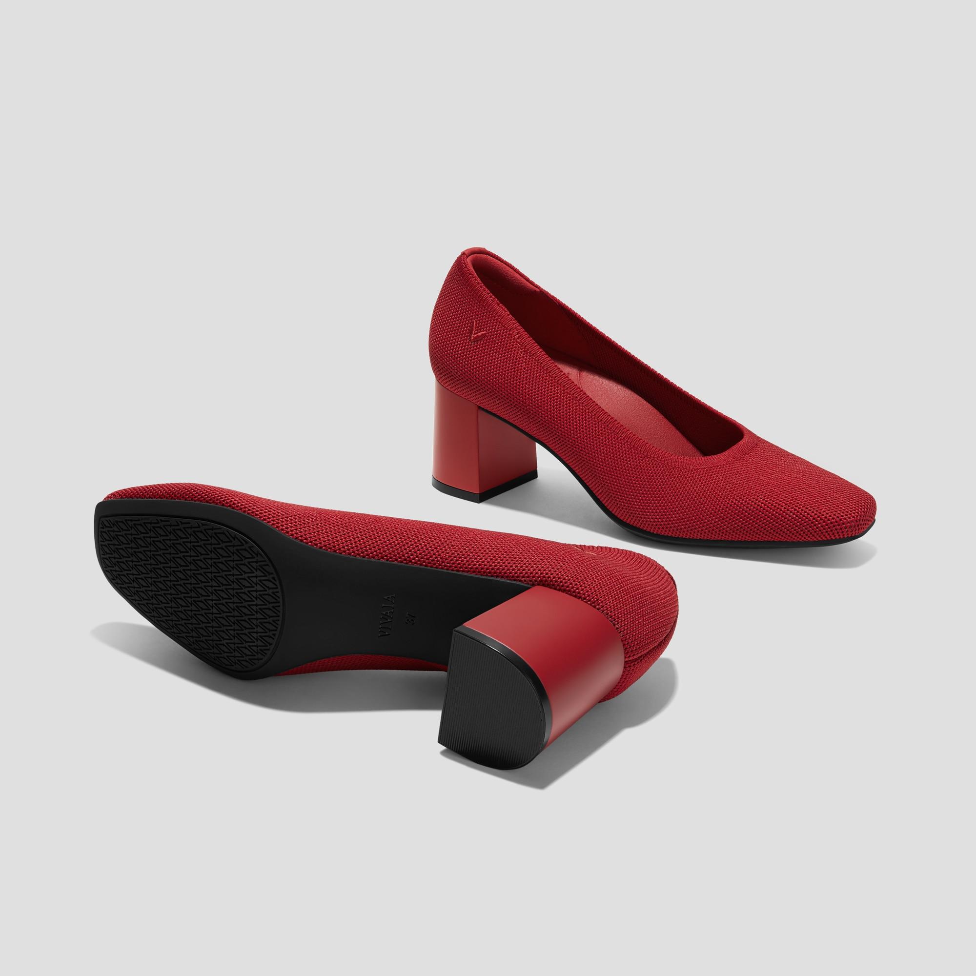 Square-Toe Stress FREE Chunky Heels (Elize) Product Image