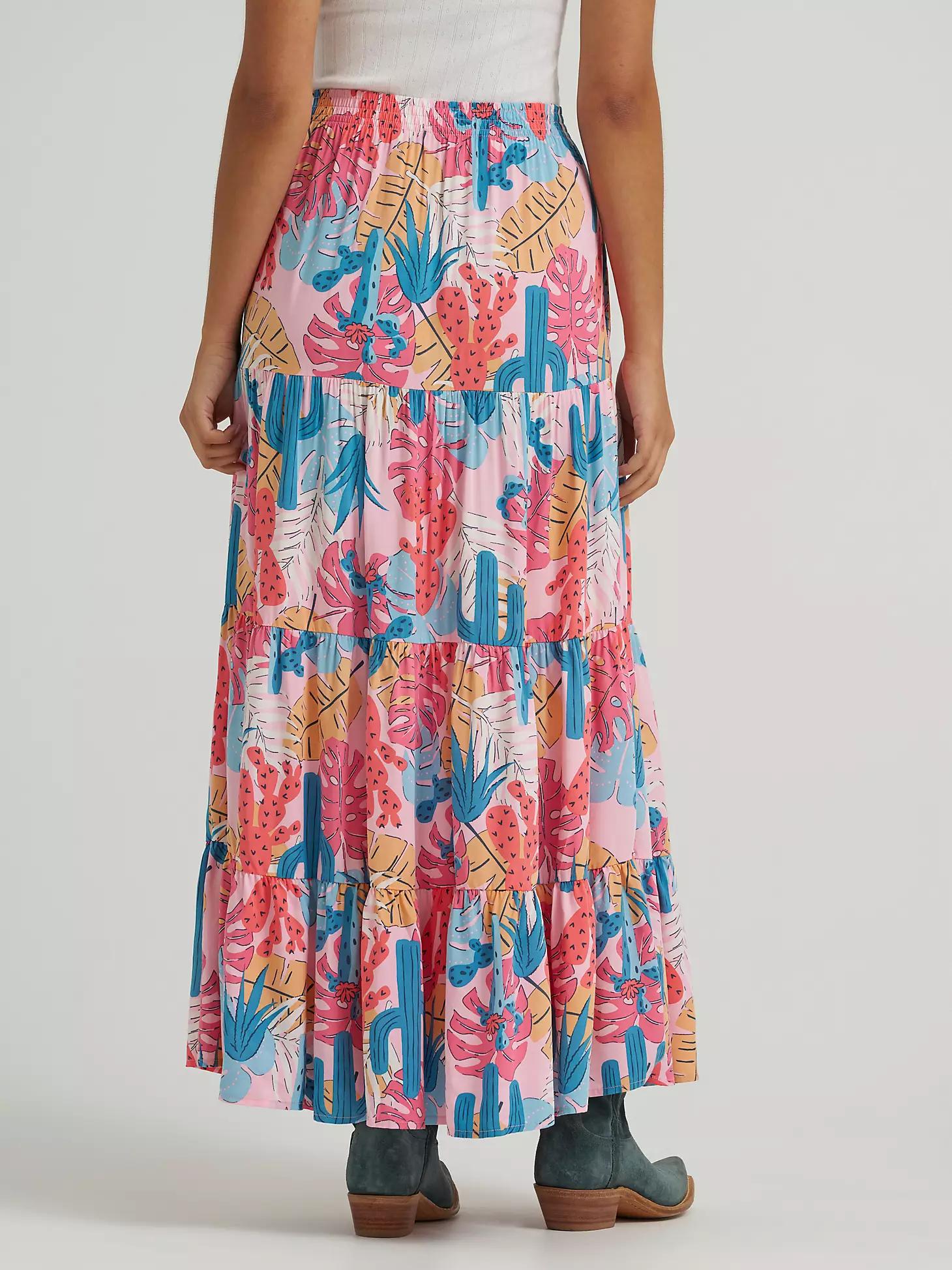 Women's Wrangler Printed Tiered Maxi Skirt Product Image
