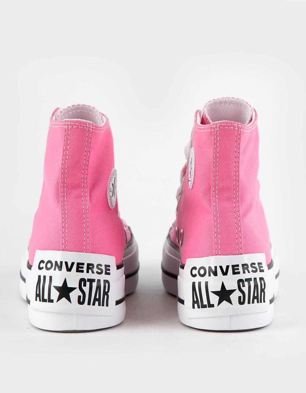 CONVERSE Chuck Taylor All Star Lift Platform Sketch Womens High Top Shoes - PINK Product Image