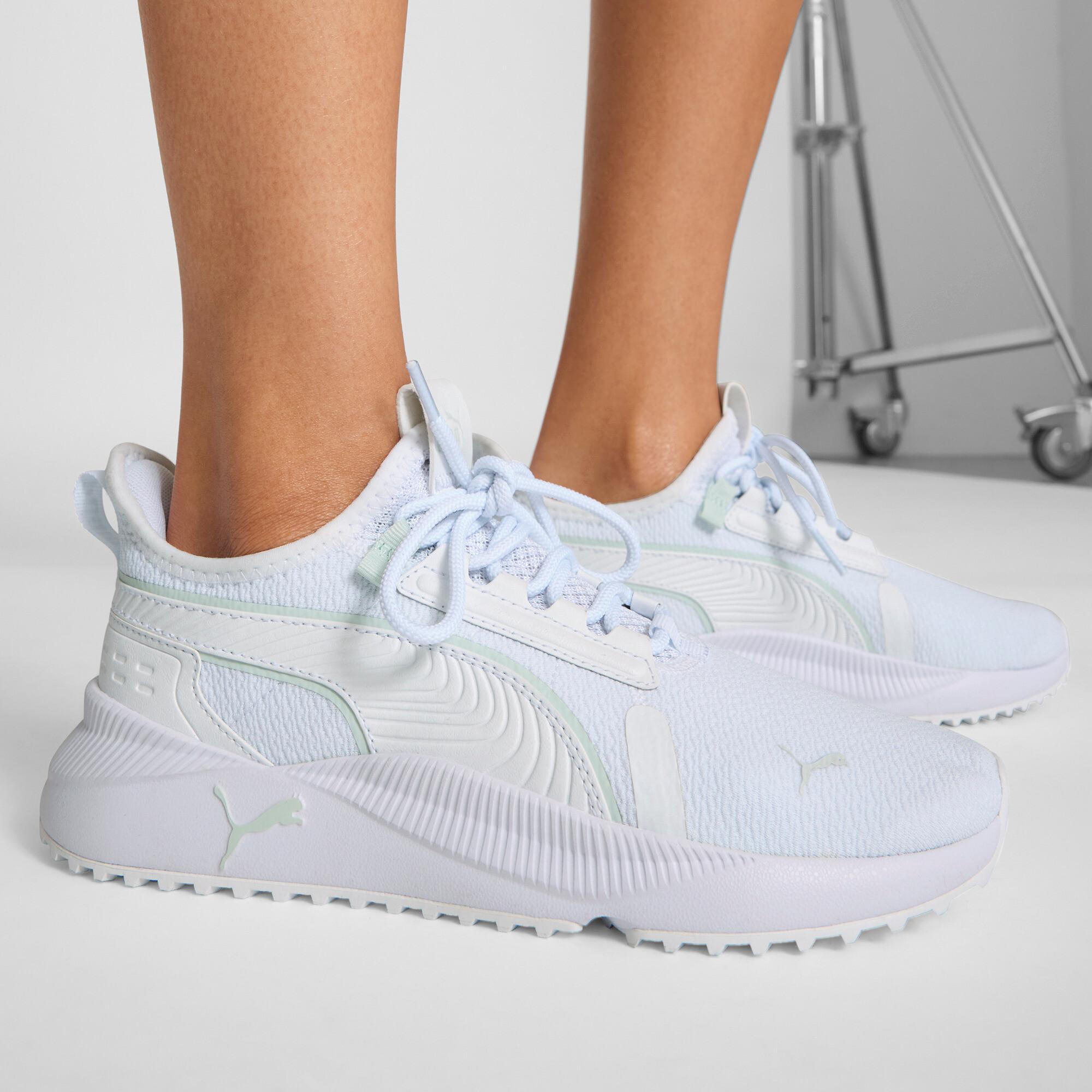 PUMA Pacer Future Street Clean Women's Sneakers in White/Peaceful Blue Product Image
