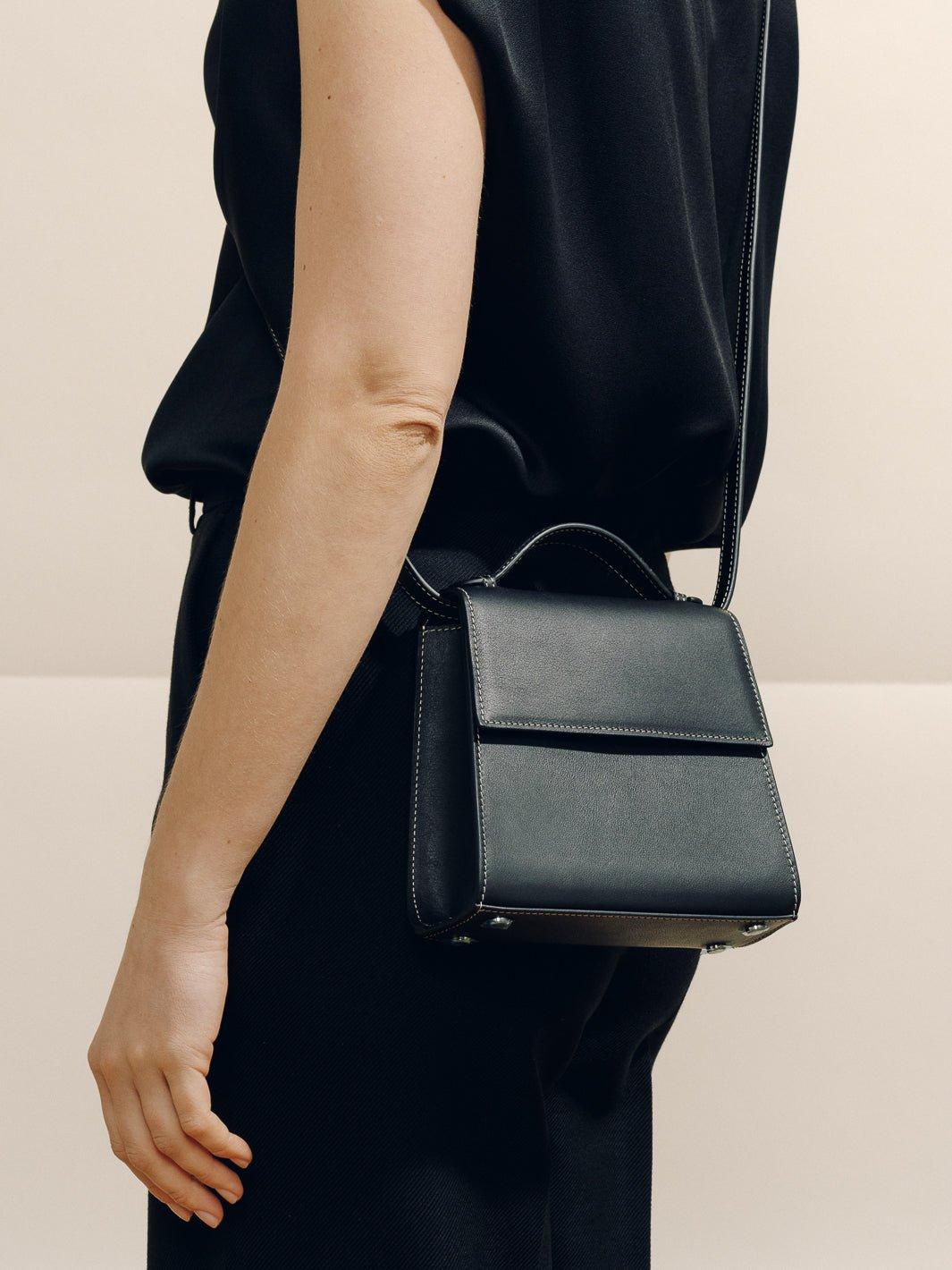 The Small Top Handle in Nappa Product Image