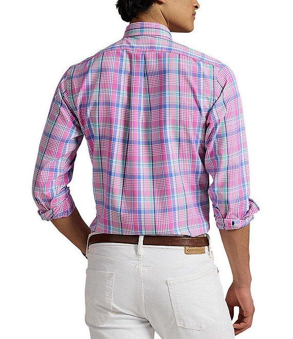 Polo Ralph Lauren Classic Fit Multi Pattern Performance Stretch Oxford Long Sleeve Woven Shirt Product Image
