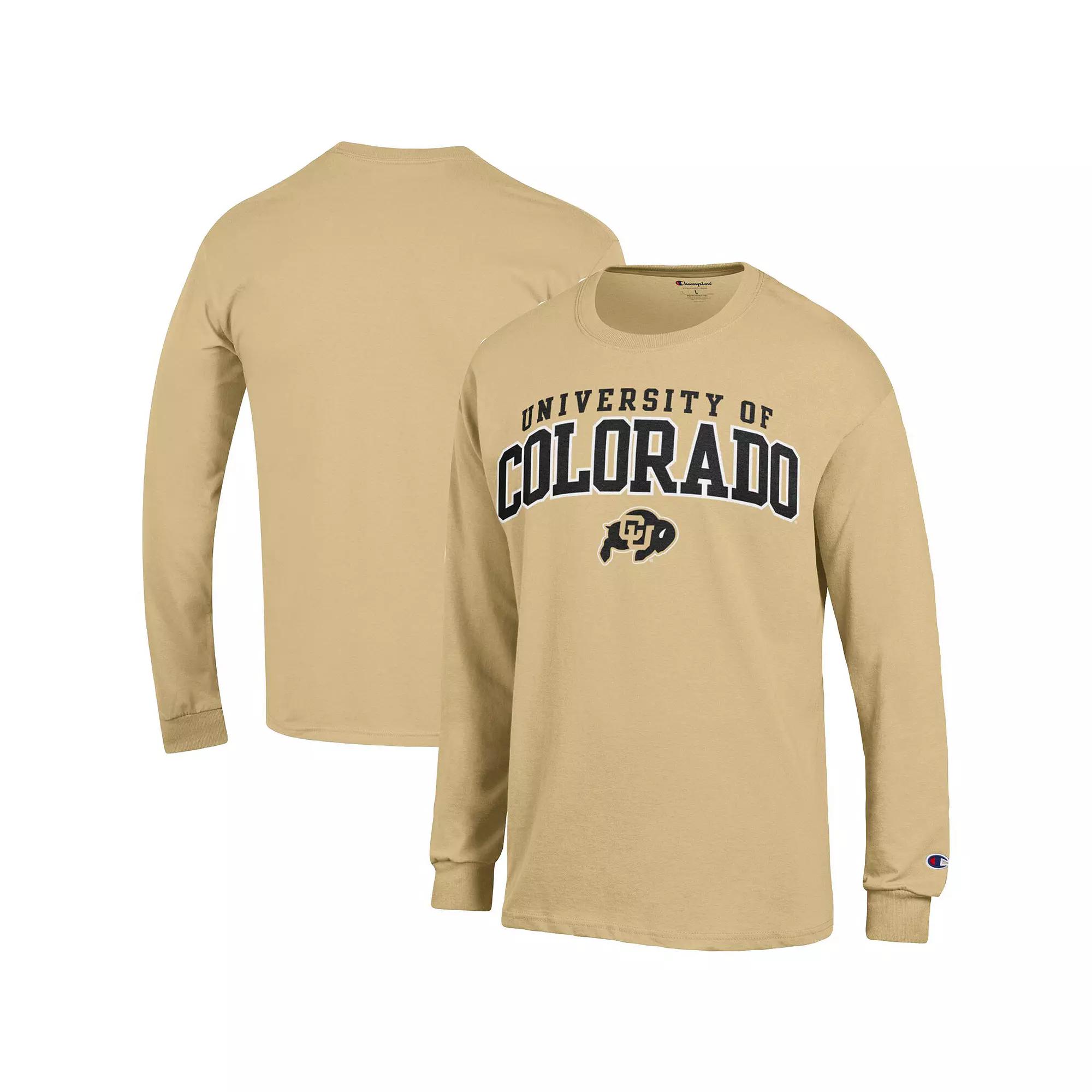 Men's Champion Gold Colorado Buffaloes Property Of Long Sleeve T-Shirt, Size: Large Product Image