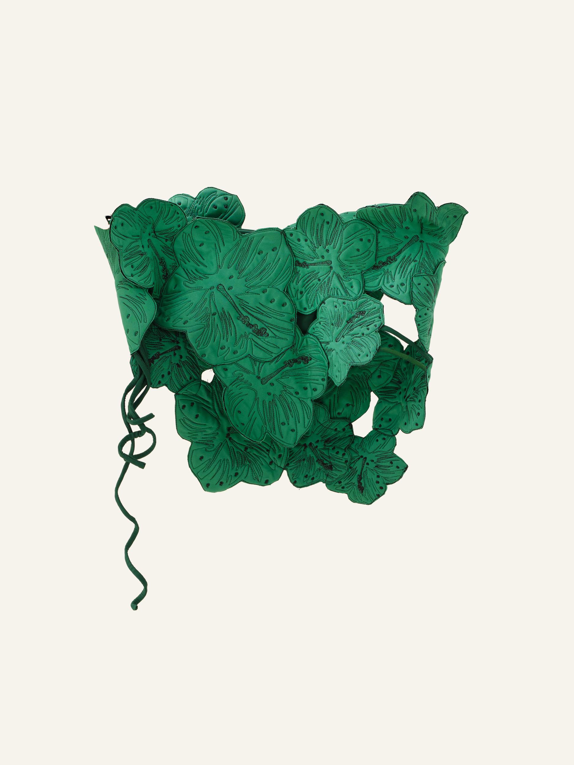 Bundle: Eden Bloom top in Green + Eden Bloom skort in Green Product Image