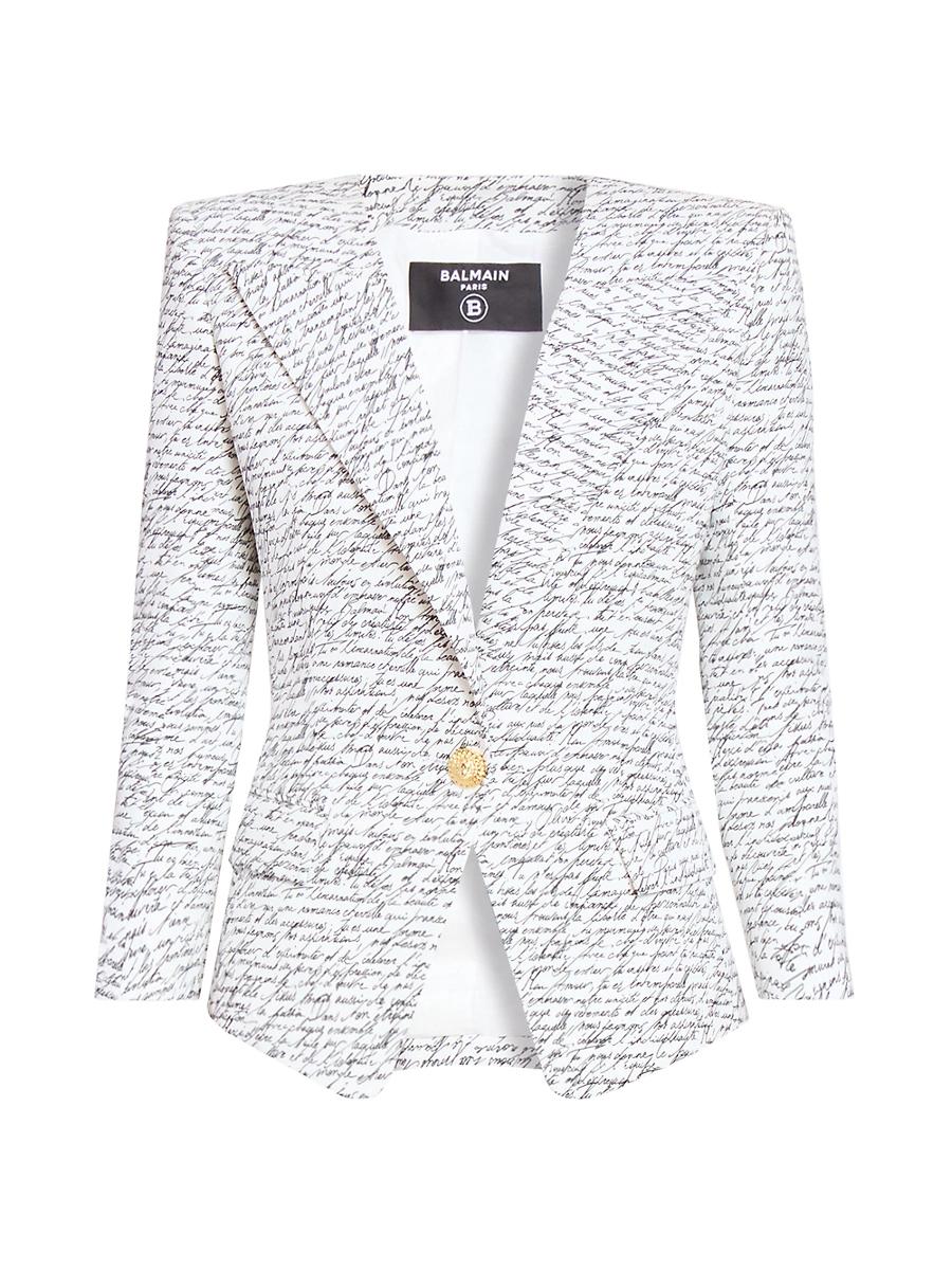 Womens Love Letter One-Button Jacket Product Image
