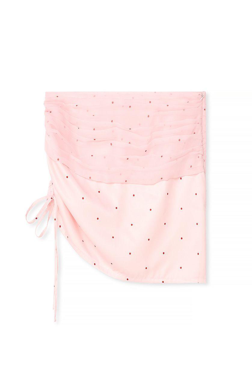 Ruched Detail Drawstring Skirt Product Image