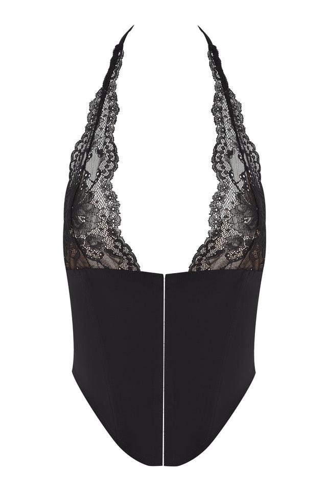 ELLENA 2.0 CURVED WAIST ZIPPER PANT - BLACK Product Image