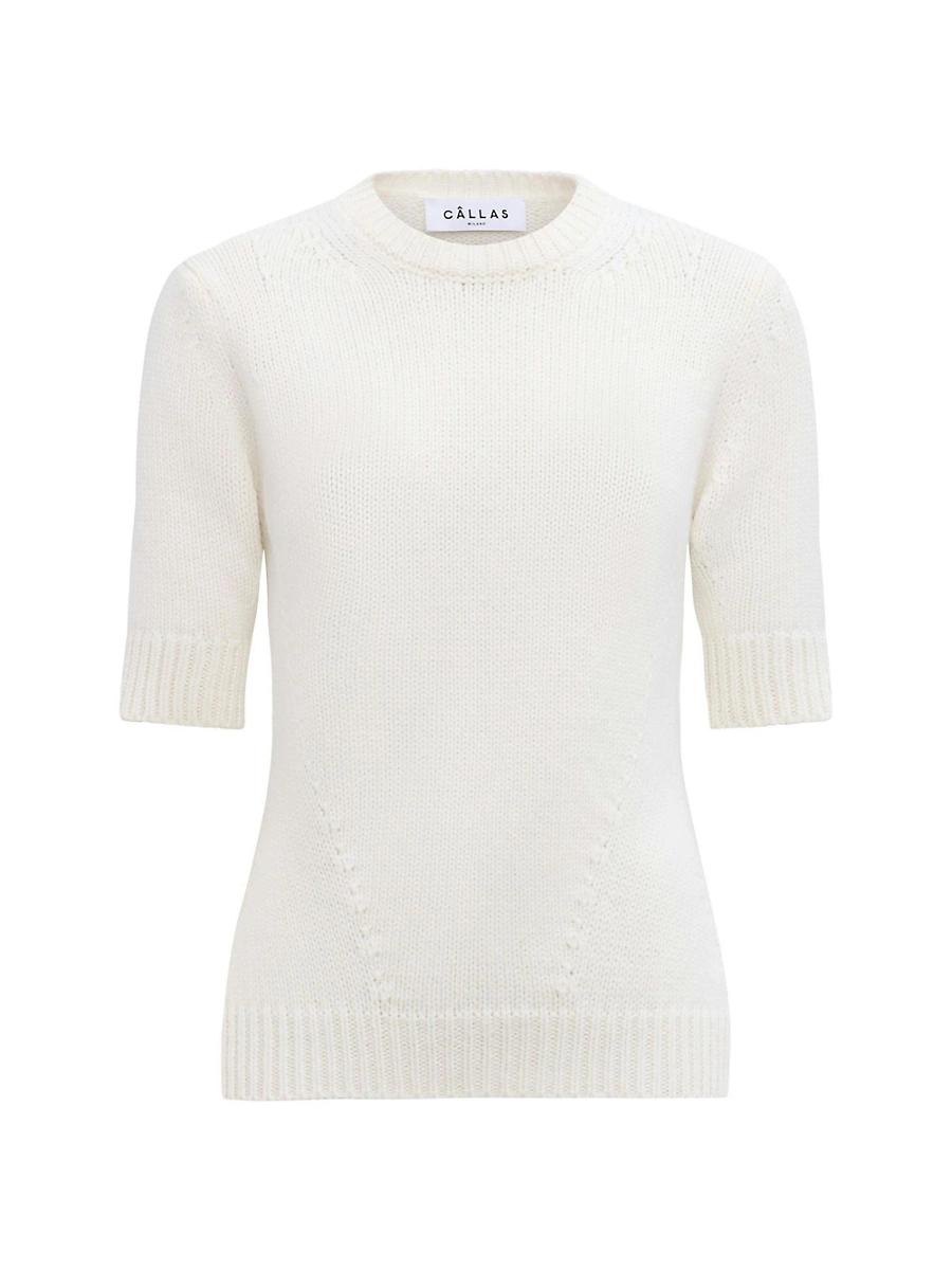 Womens Portia Crewneck Cashmere Sweater Product Image