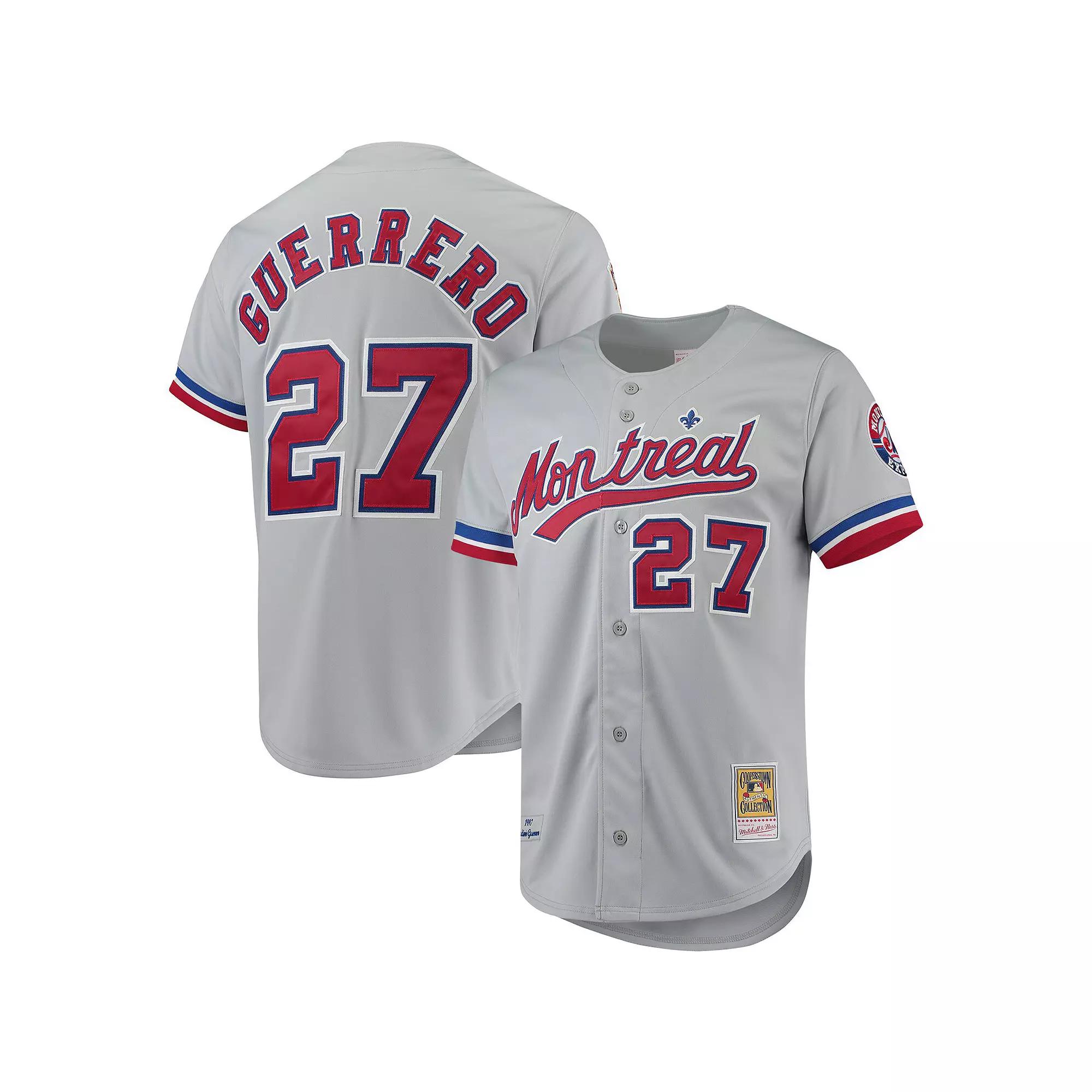 Men's Mitchell & Ness Vladimir Guerrero Gray Montreal Expos Cooperstown Collection Authentic Jersey,  Product Image